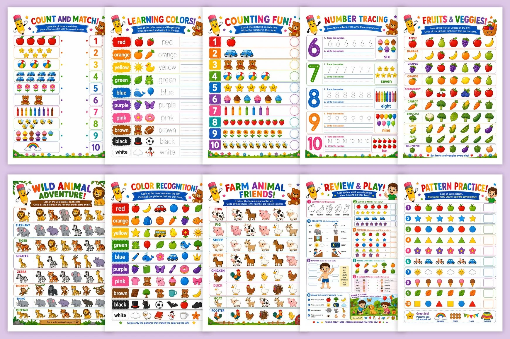 Preschool Learning Workbook - Image 3