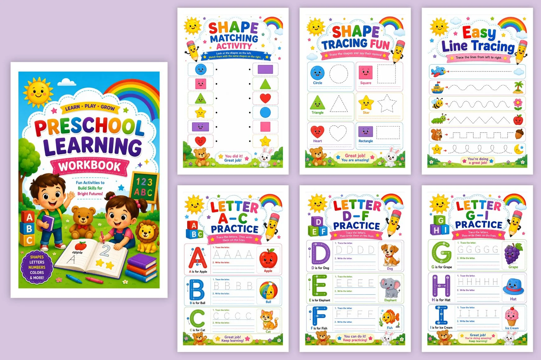 Preschool Learning Workbook - Image 5