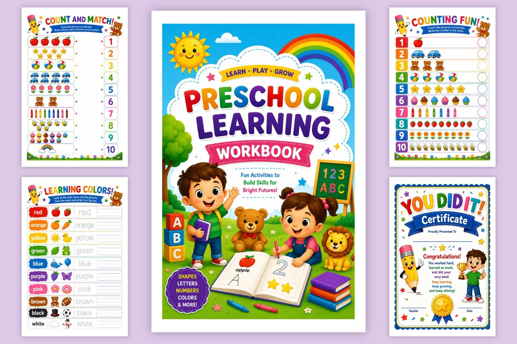 Preschool Learning Workbook - Image 6