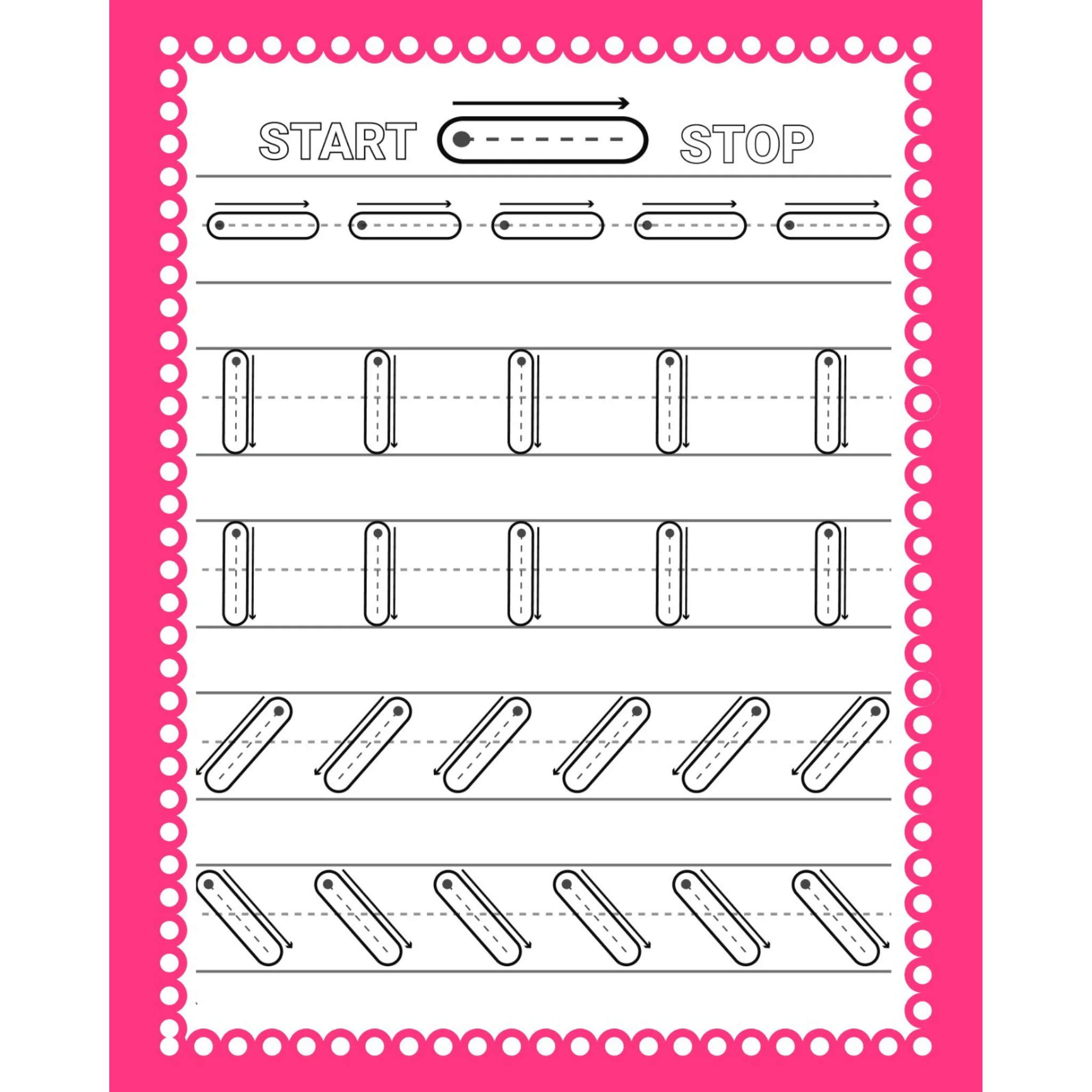 Preschool Tracing Shapes and Numbers Workbook - Image 3