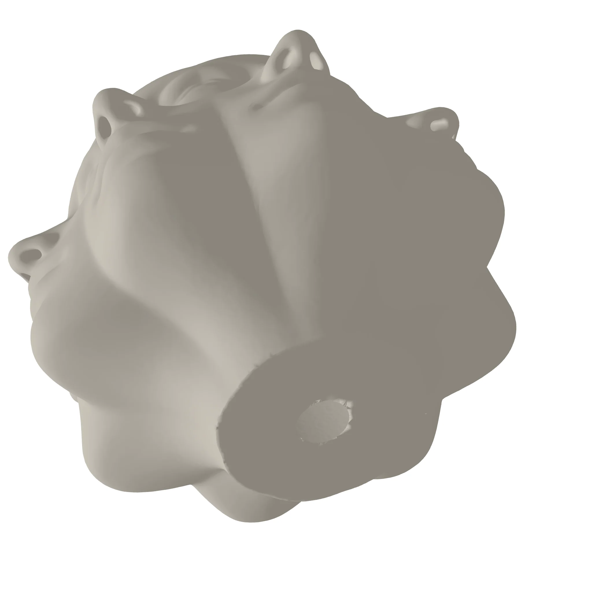 Pretty Pot Faces Planter 3D Print STL File - Image 2