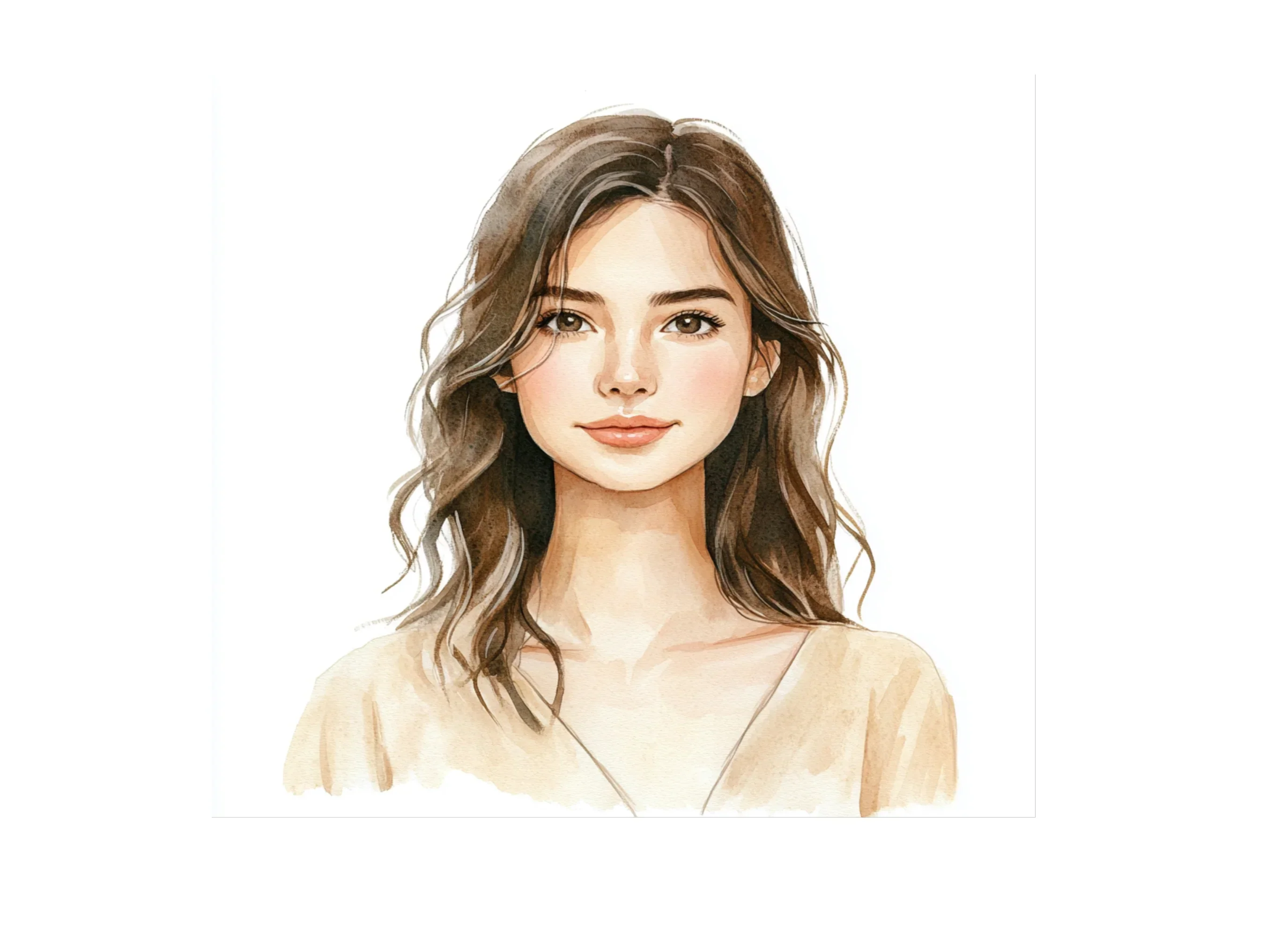 Pretty Women Wavy Hair Clipart Bundle - Image 2