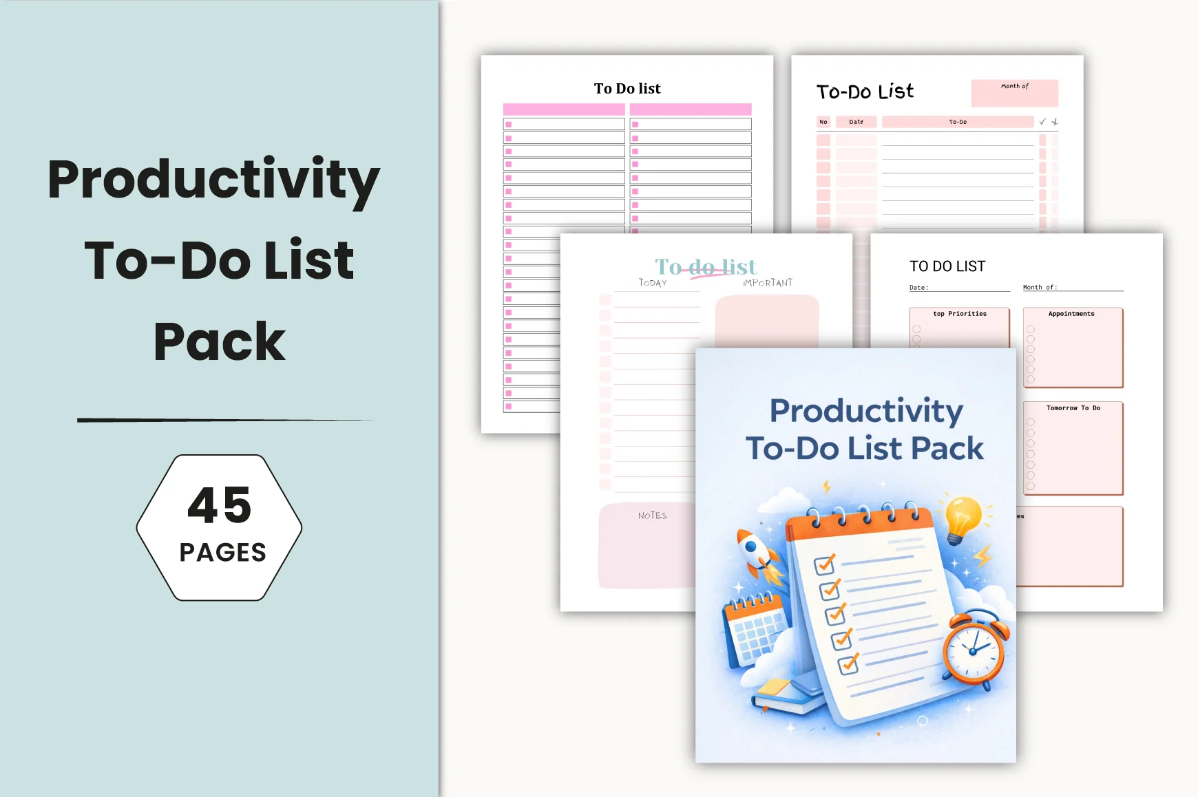 Productivity To-Do List Planner