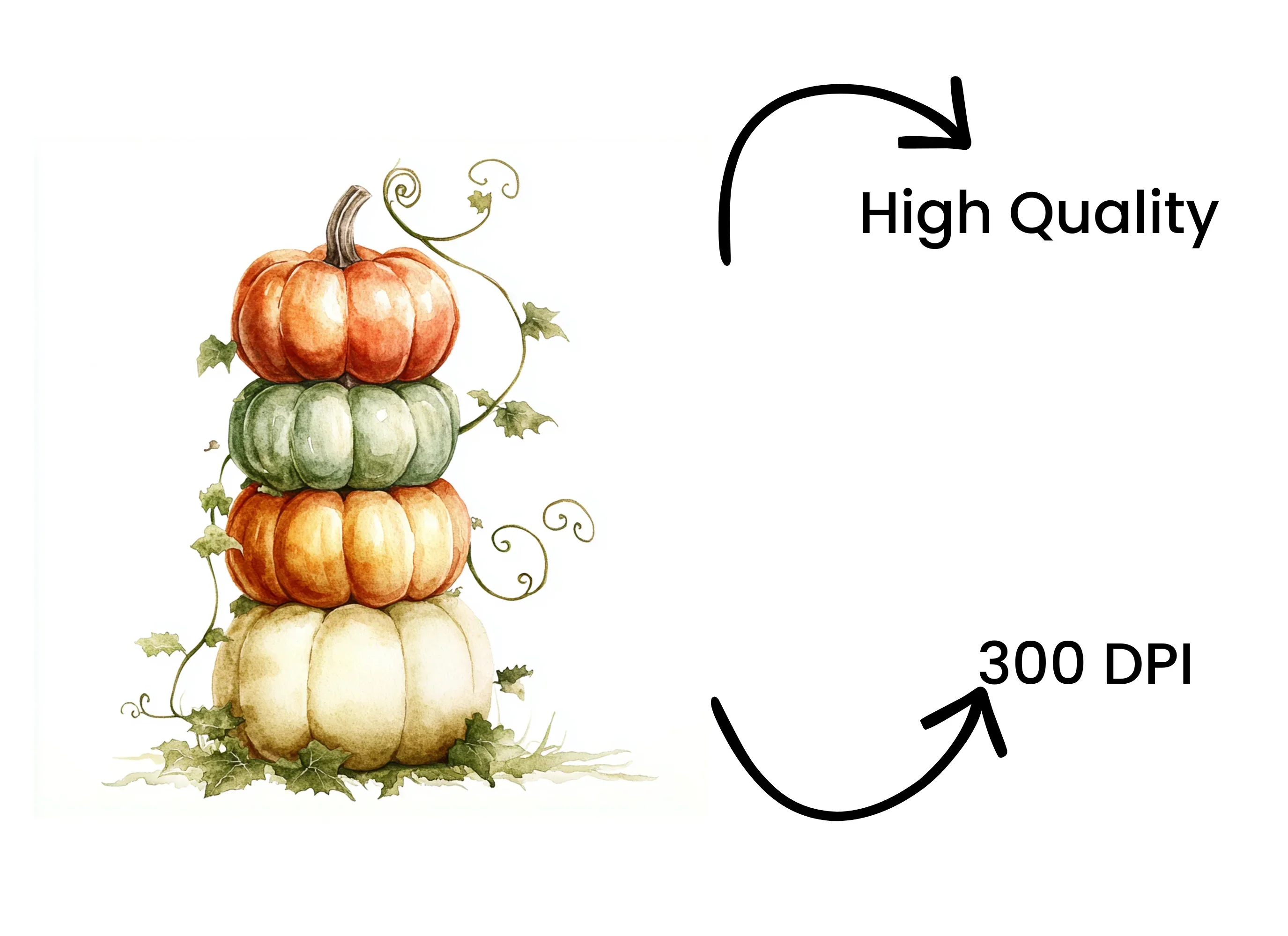 Pumpkin Stacks Clipart Bundle - Image 4