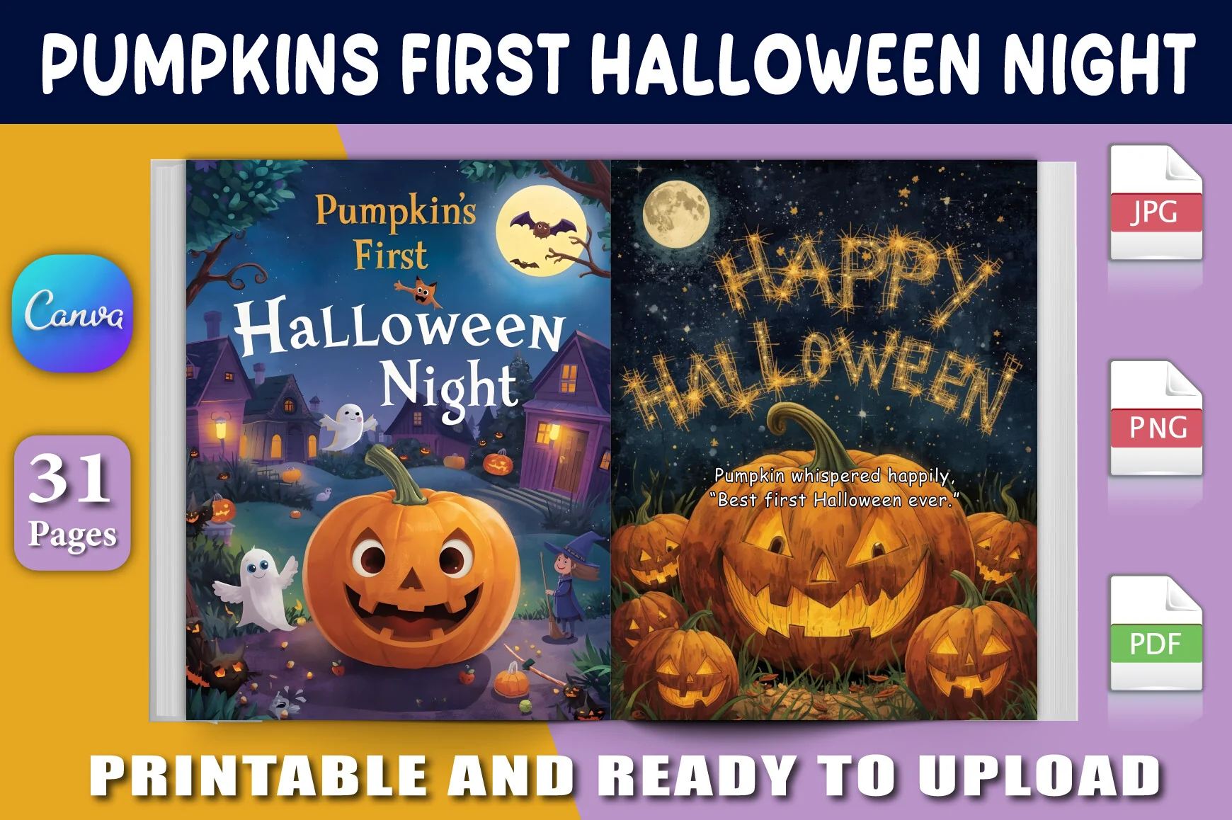 Pumpkin's First Halloween Night Book