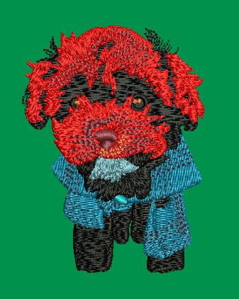 Puppy Embroidery Design