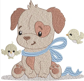 Puppy Embroidery Design