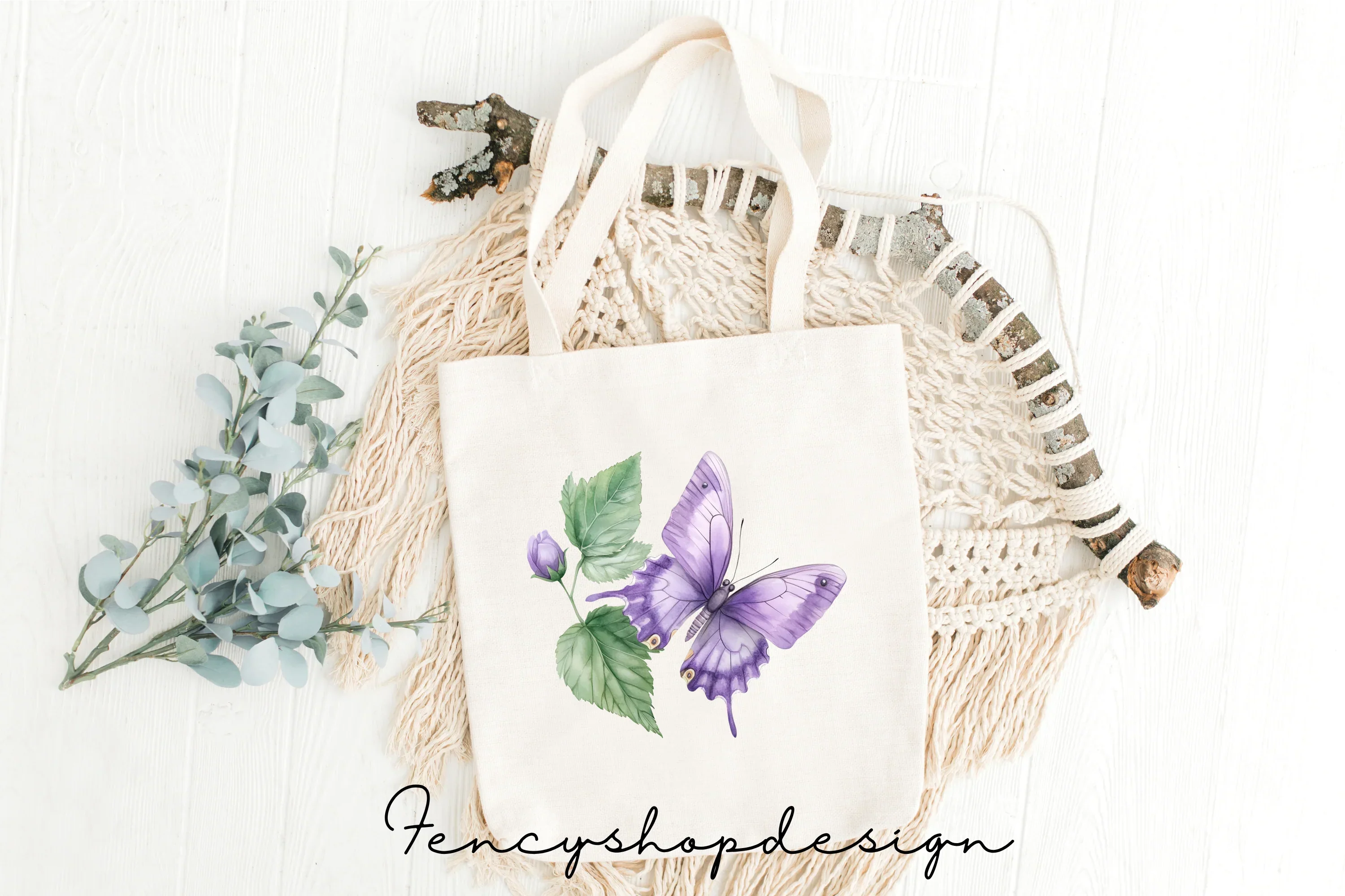 Purple Butterfly Clipart Bundle - Image 8