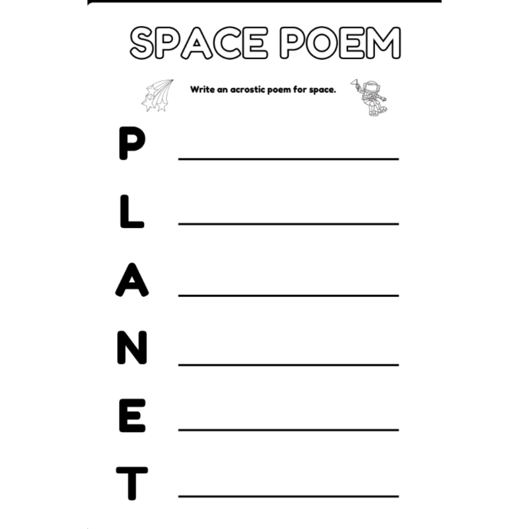 Purple Space Fun Activity Worksheets - Image 3