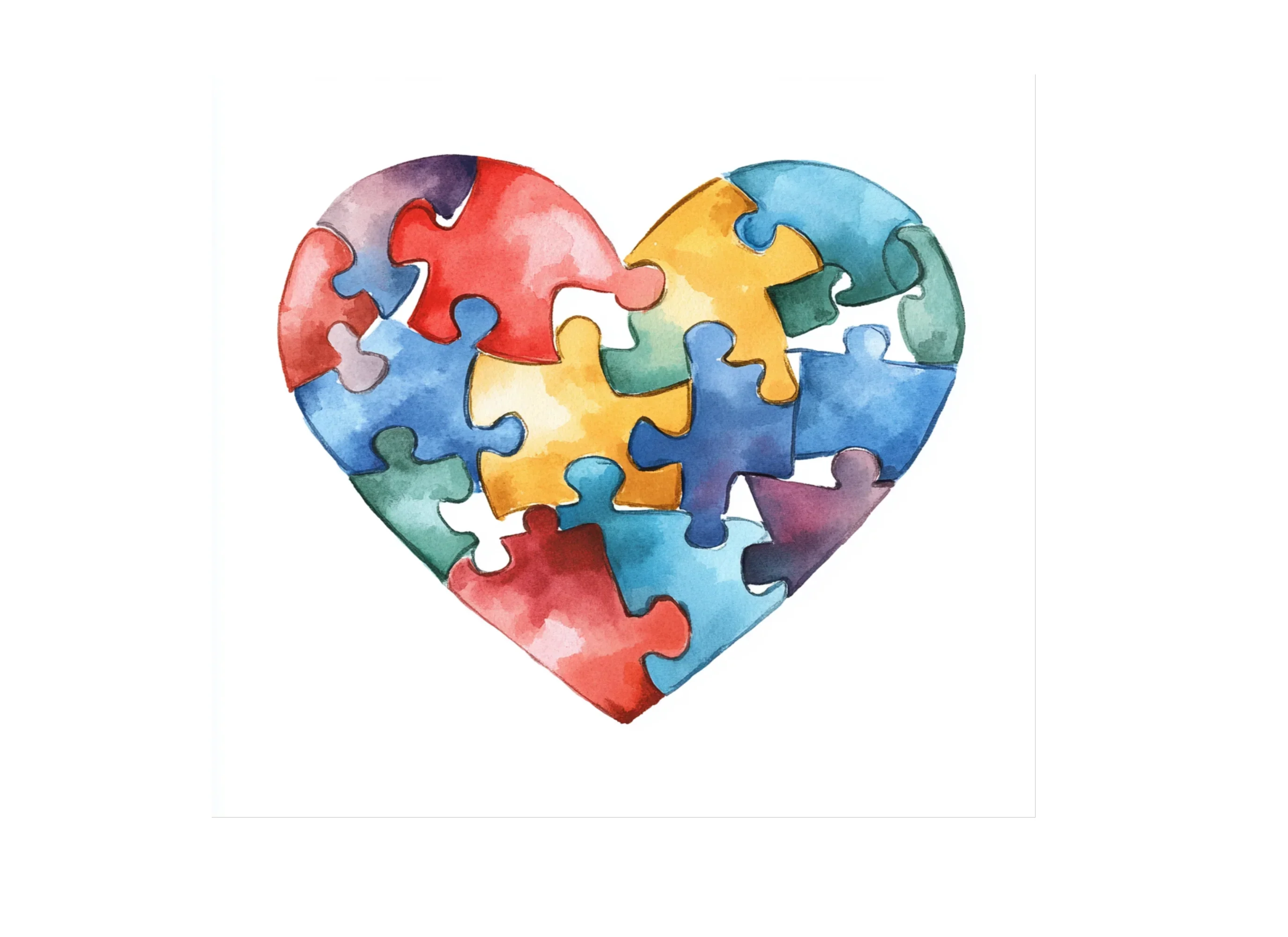 Puzzle Heart Clipart Bundle - Image 2