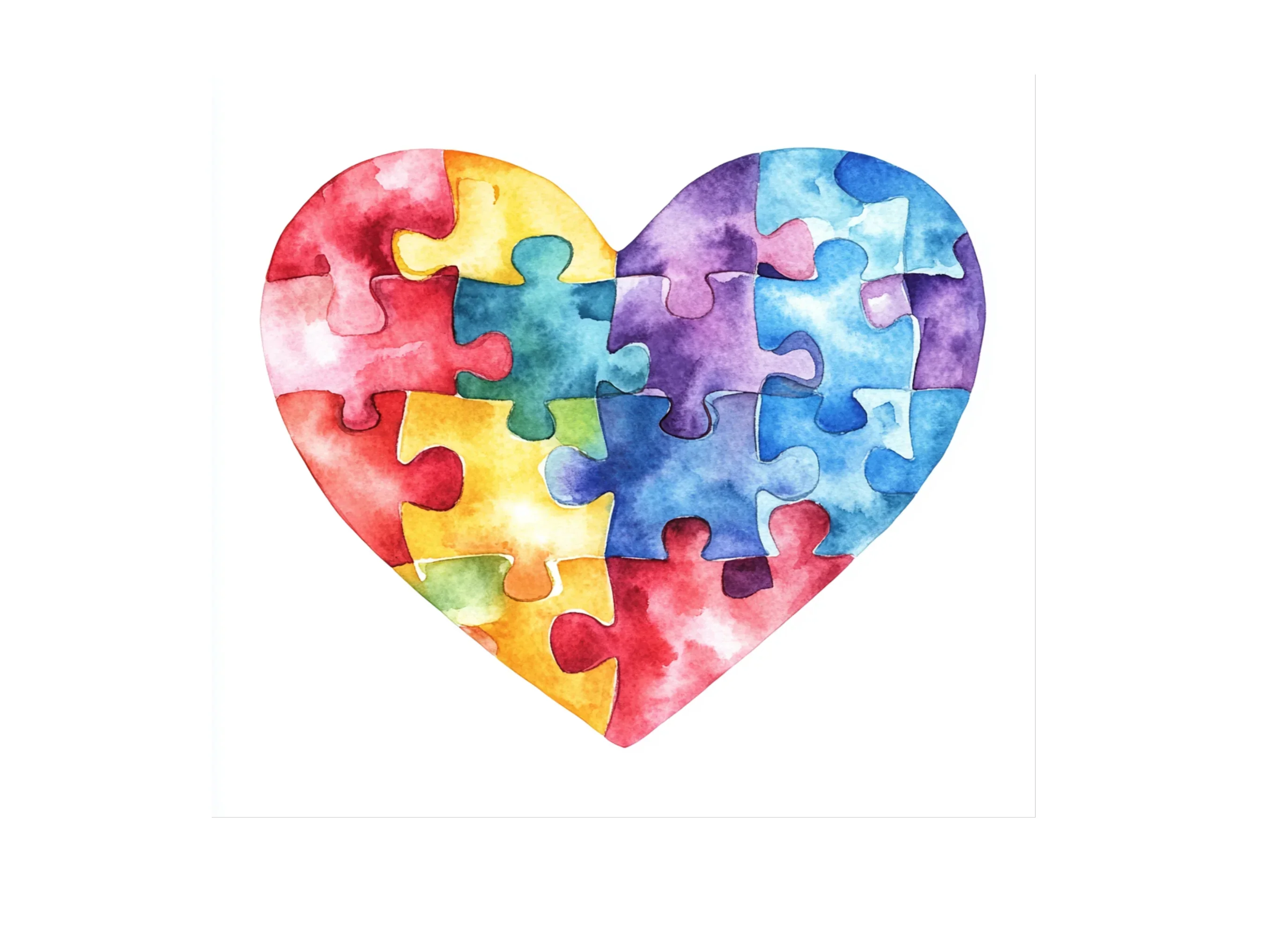 Puzzle Heart Clipart Bundle - Image 3