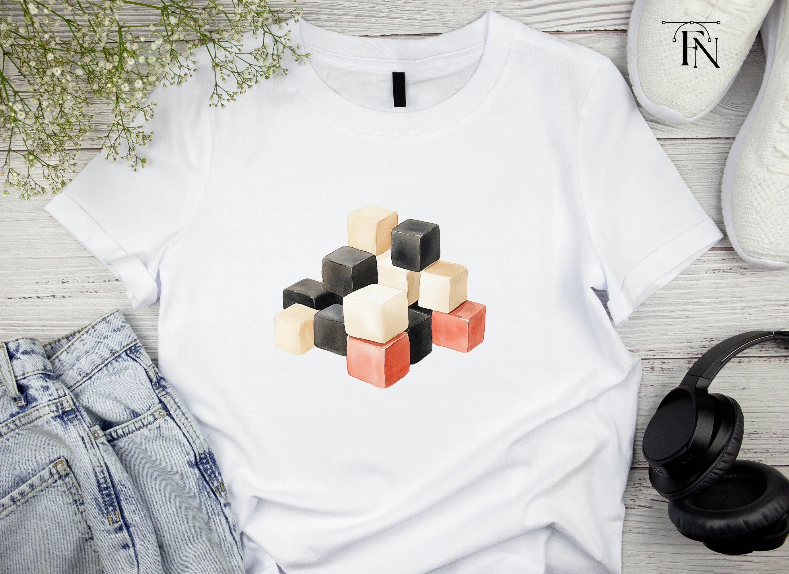 Pyramid Cube Arrangement Clipart Bundle - Image 4
