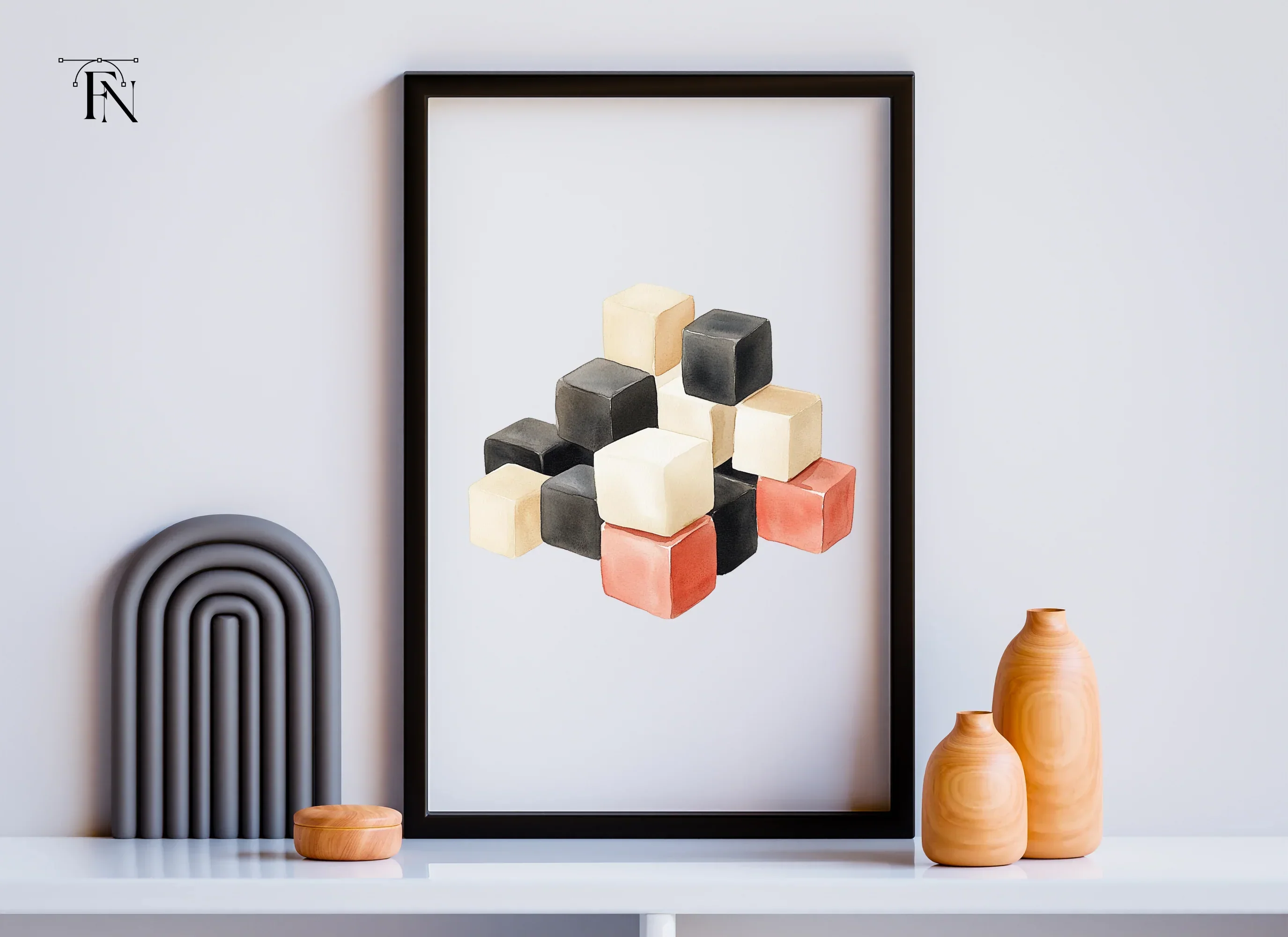 Pyramid Cube Arrangement Clipart Bundle - Image 5