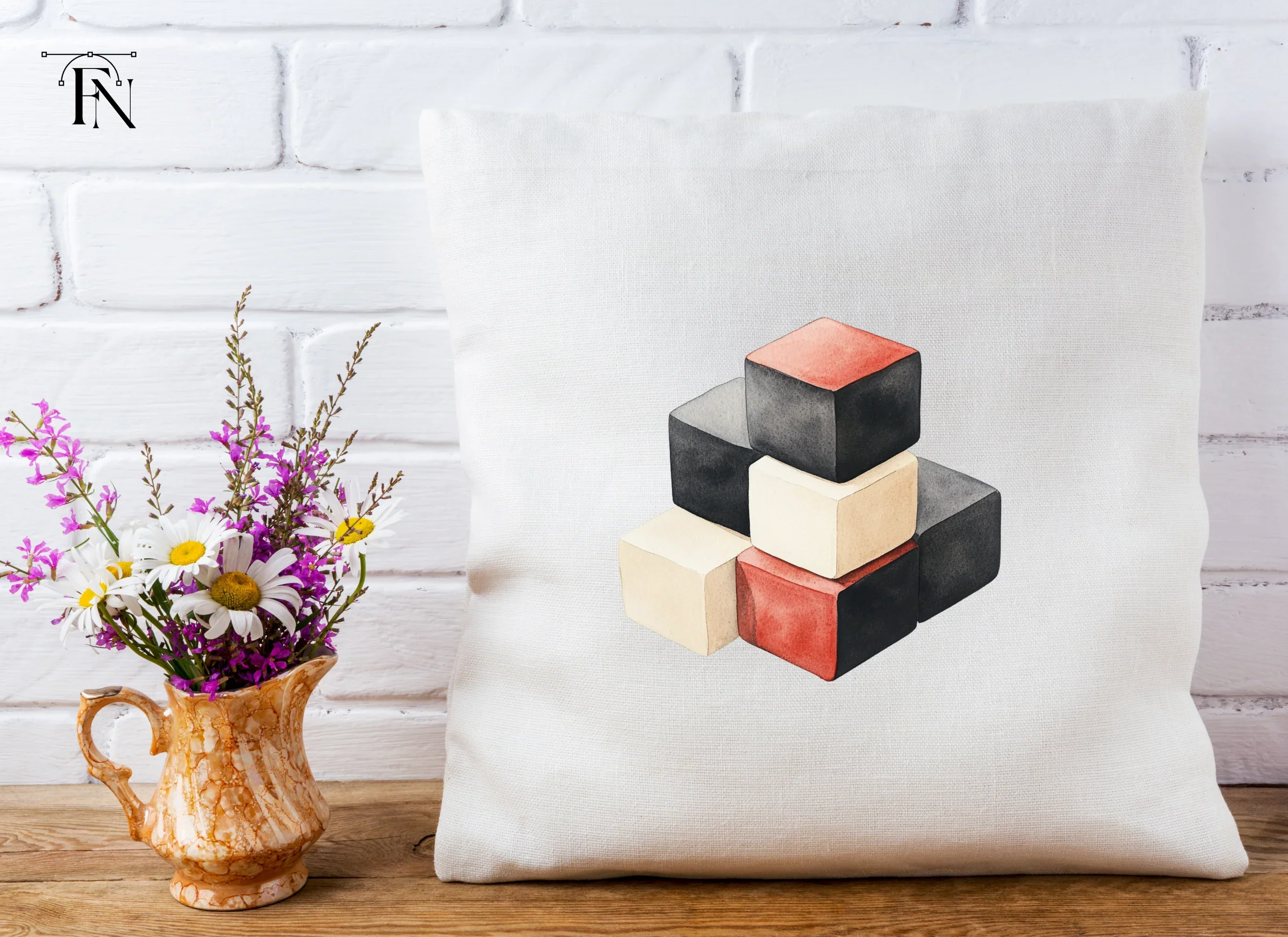 Pyramid Cube Arrangement Clipart Bundle - Image 6