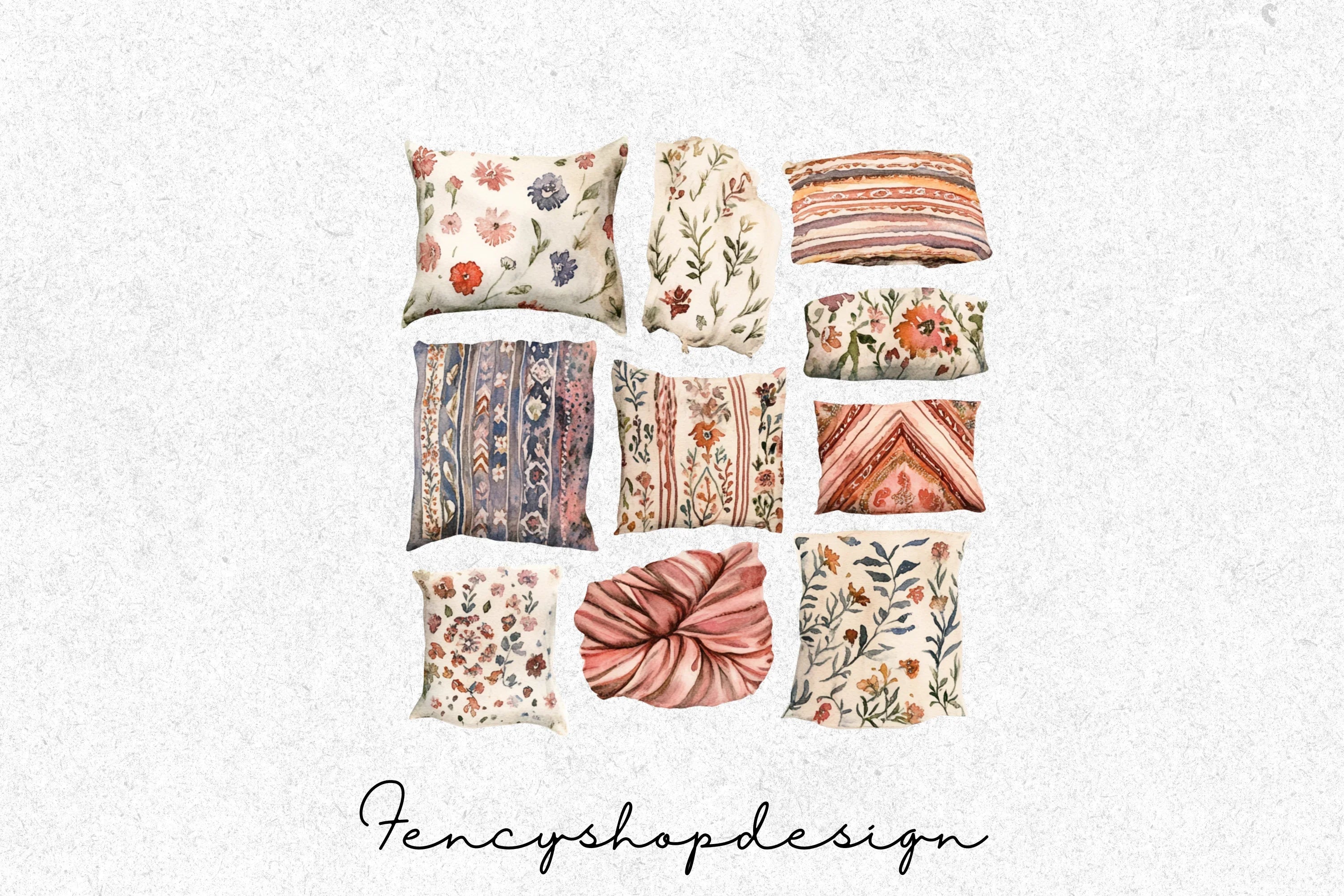 Quilted Fabric Clipart Bundle - Image 7