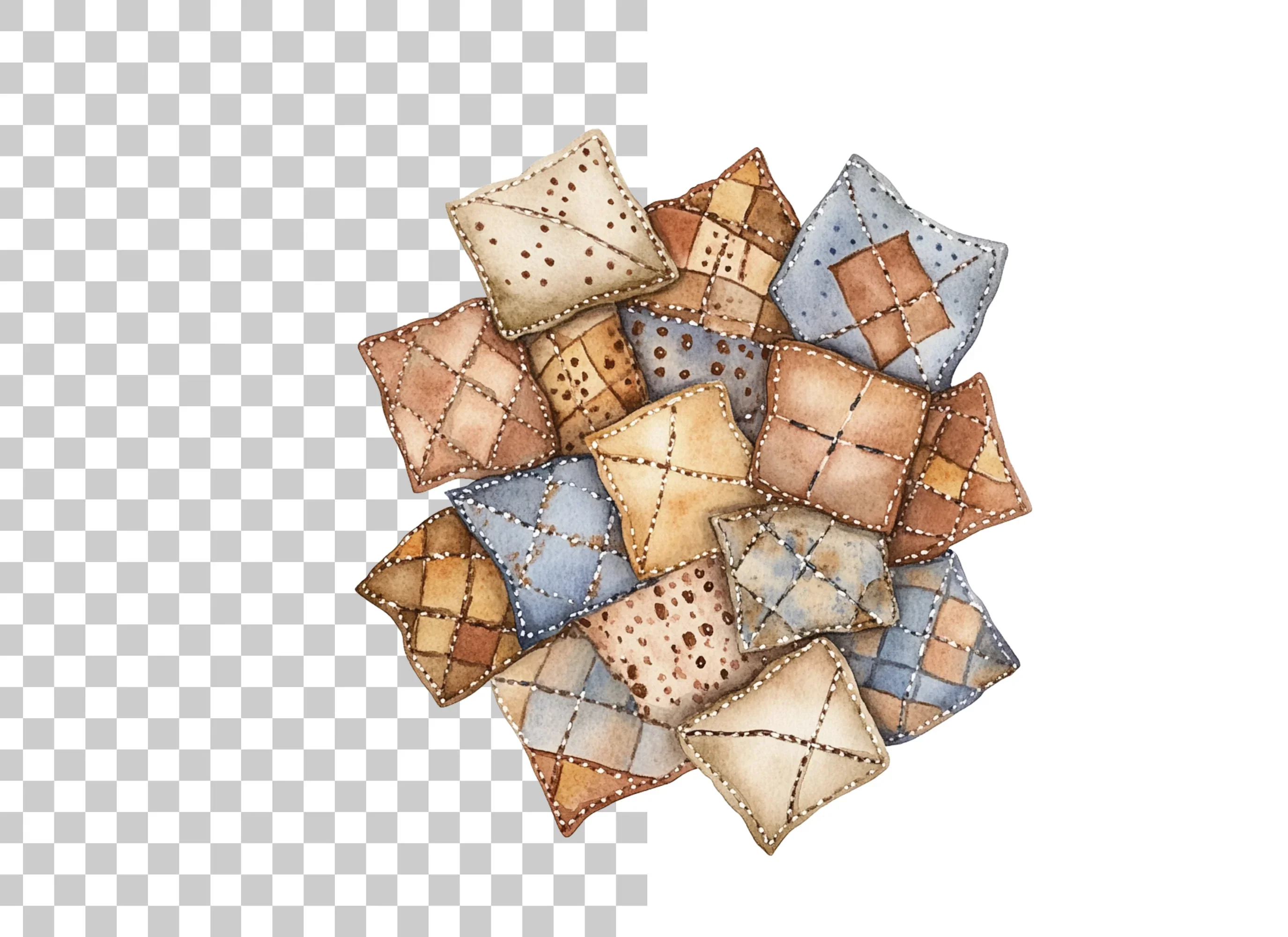 Quilted Patchwork Clipart Bundle - Image 2