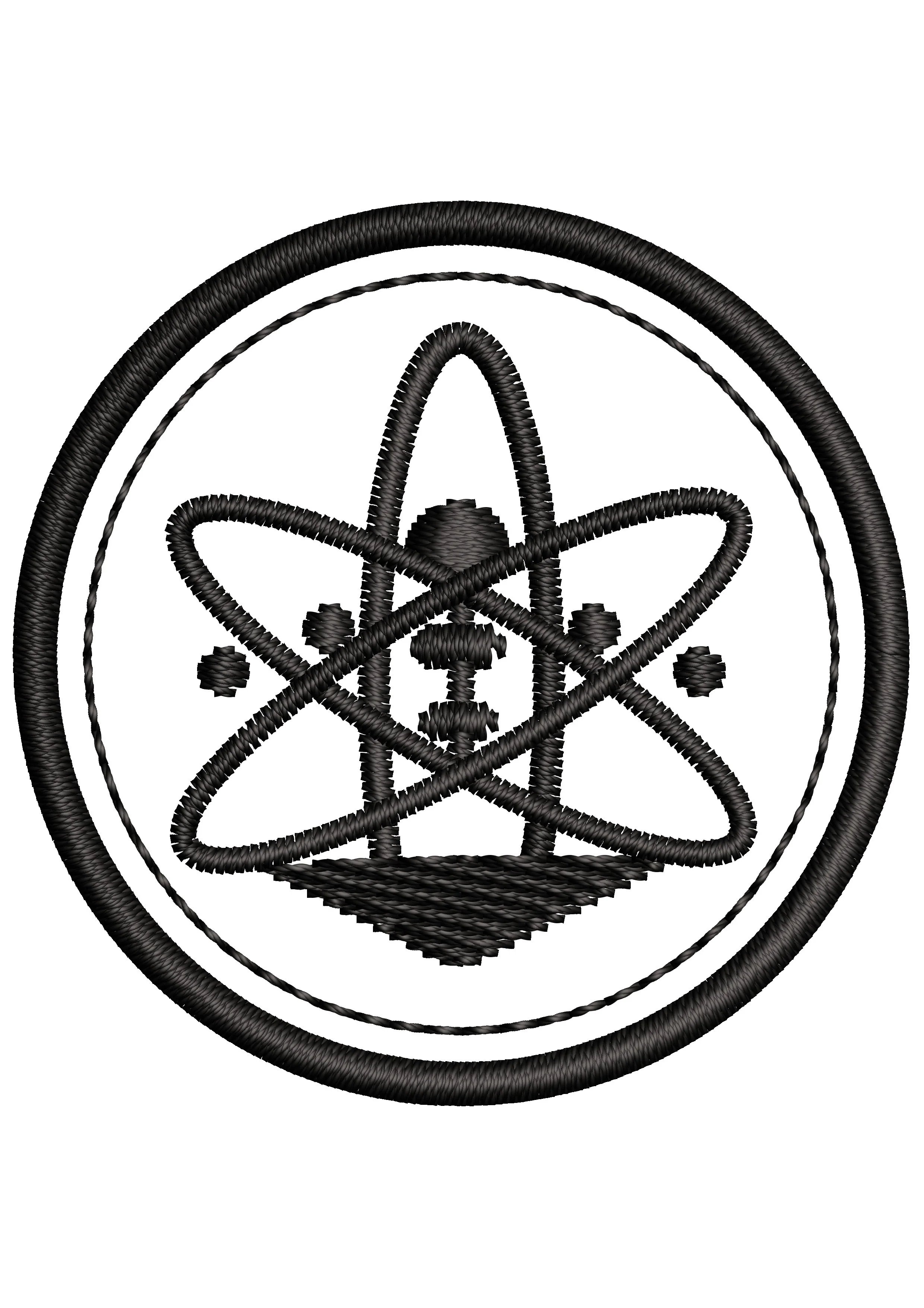 Radiation Embroidery Design