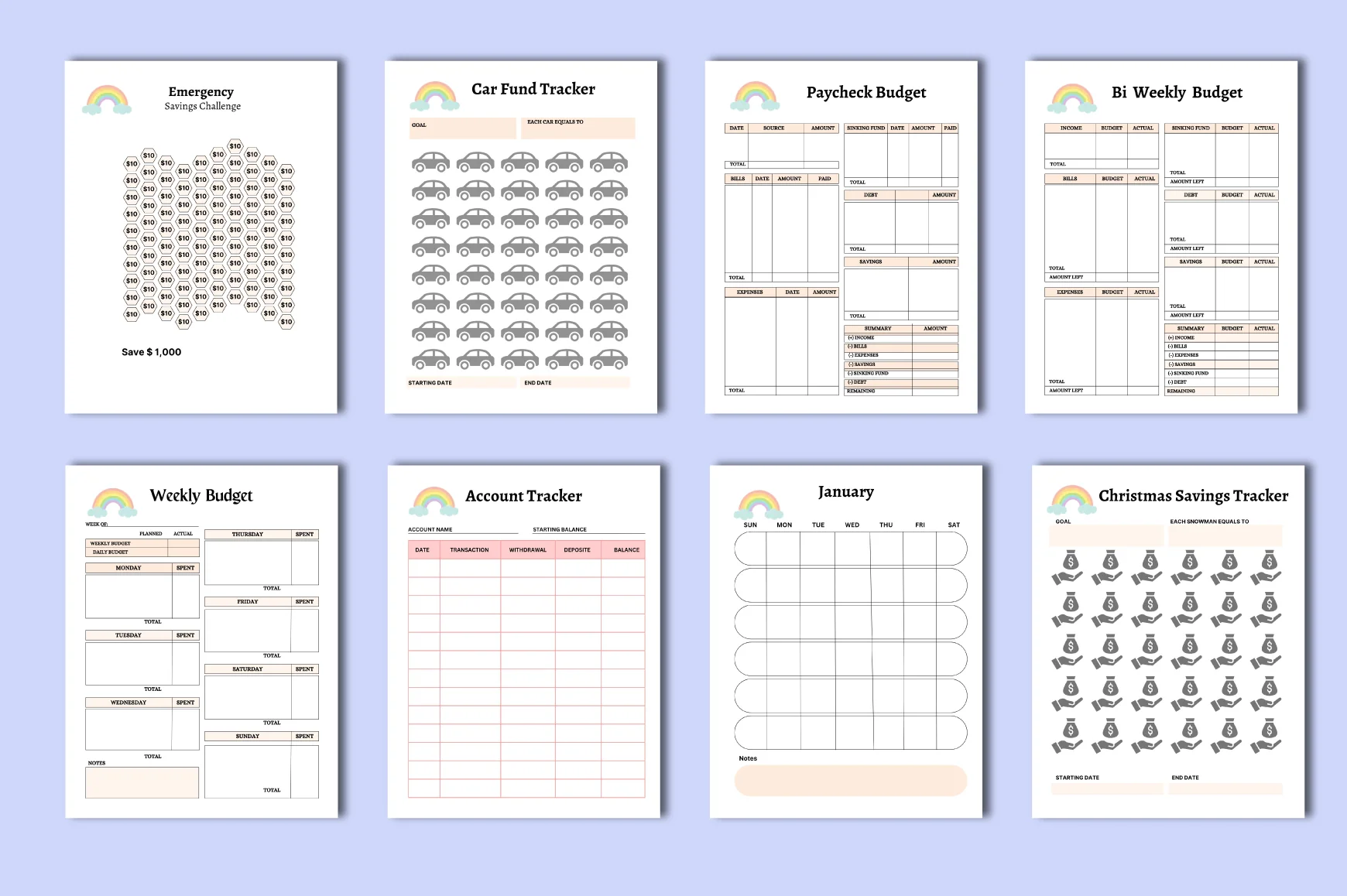 Rainbow Budget Planner - Image 3