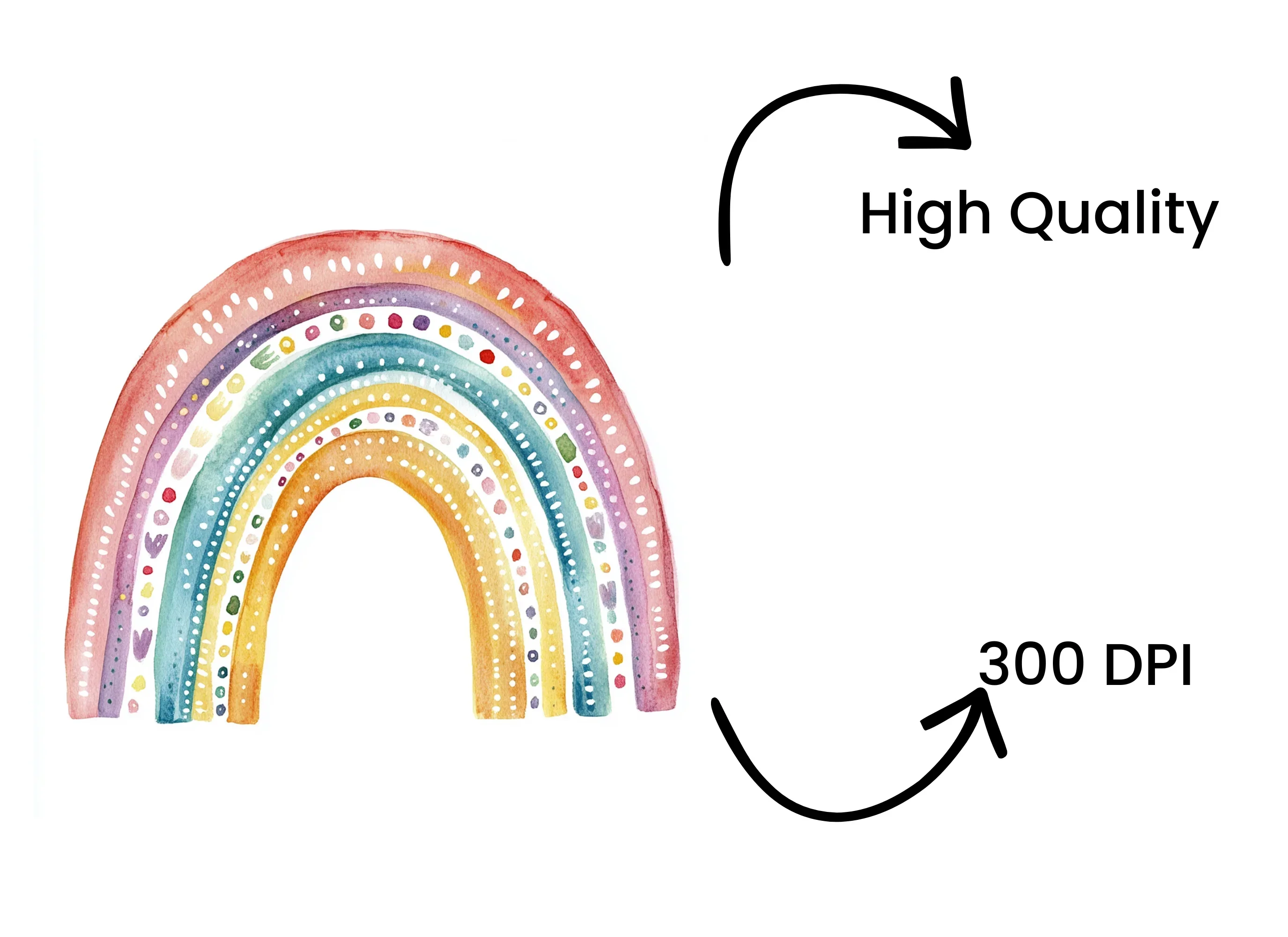 Rainbow Clipart Bundle - Image 4