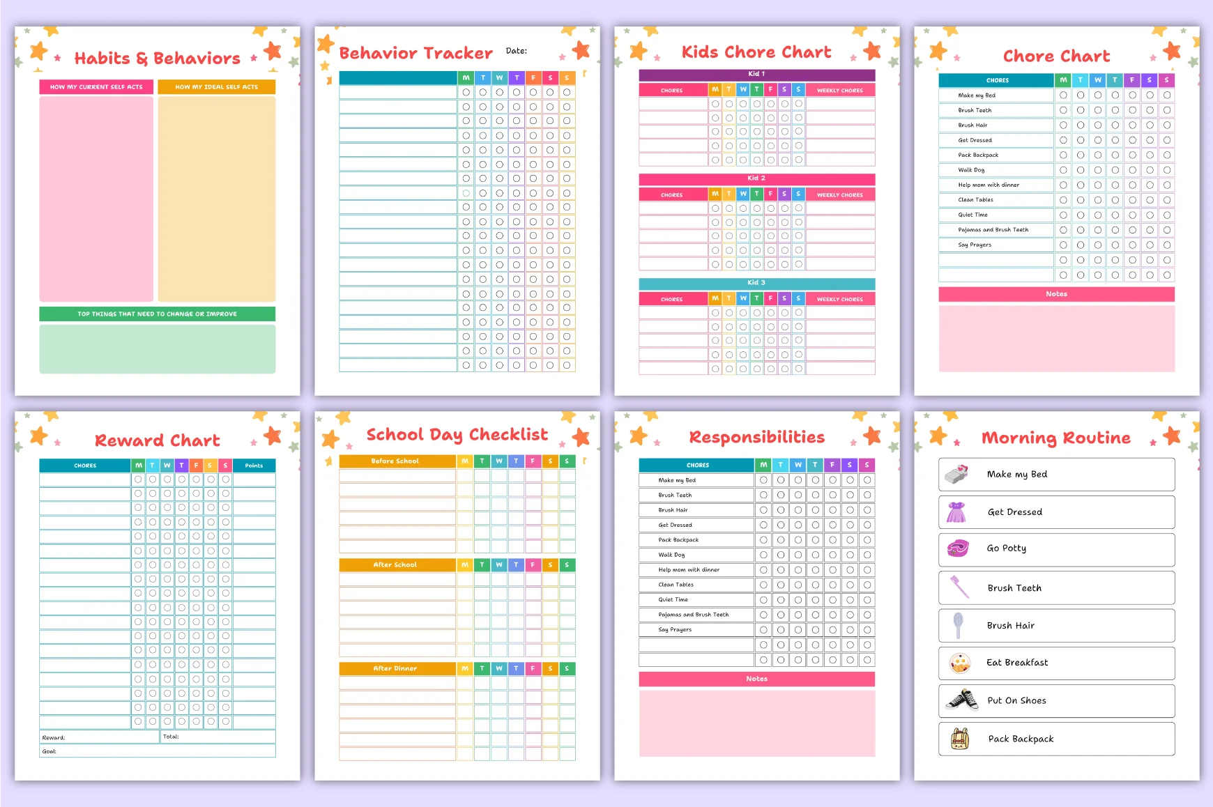 Rainbow Kids Chore Workbook - Image 4