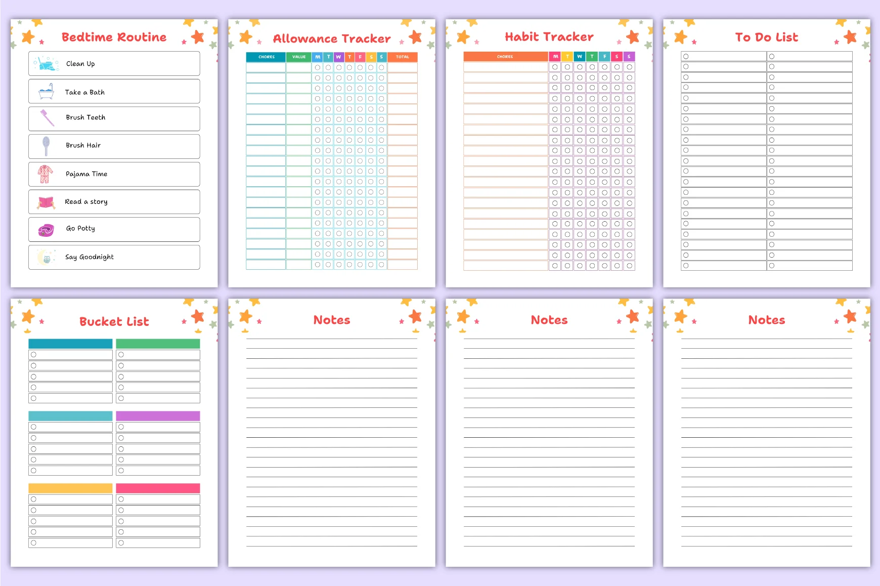 Rainbow Kids Chore Workbook - Image 5