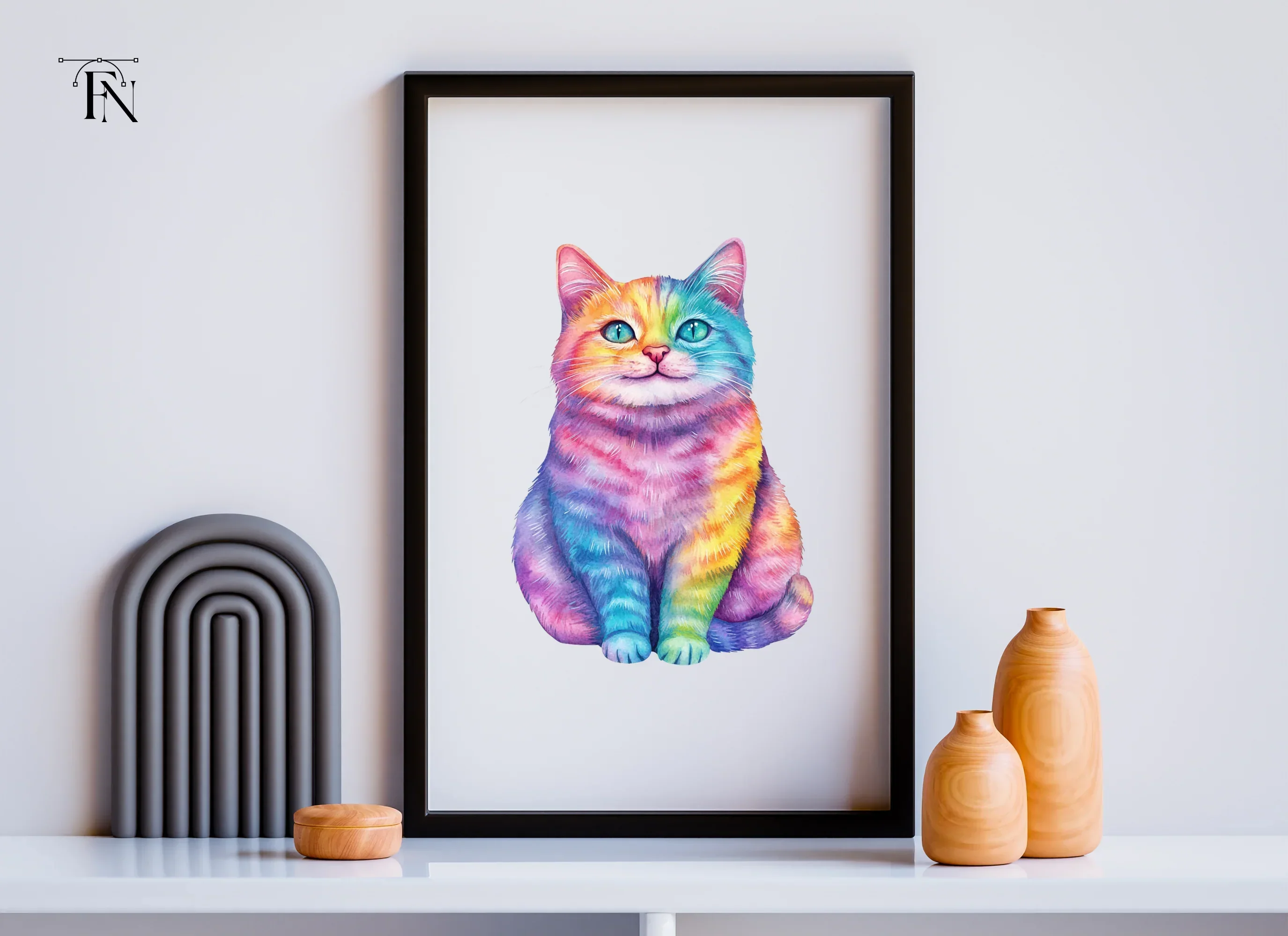 Rainbow Kittens Clipart Bundle - Image 3