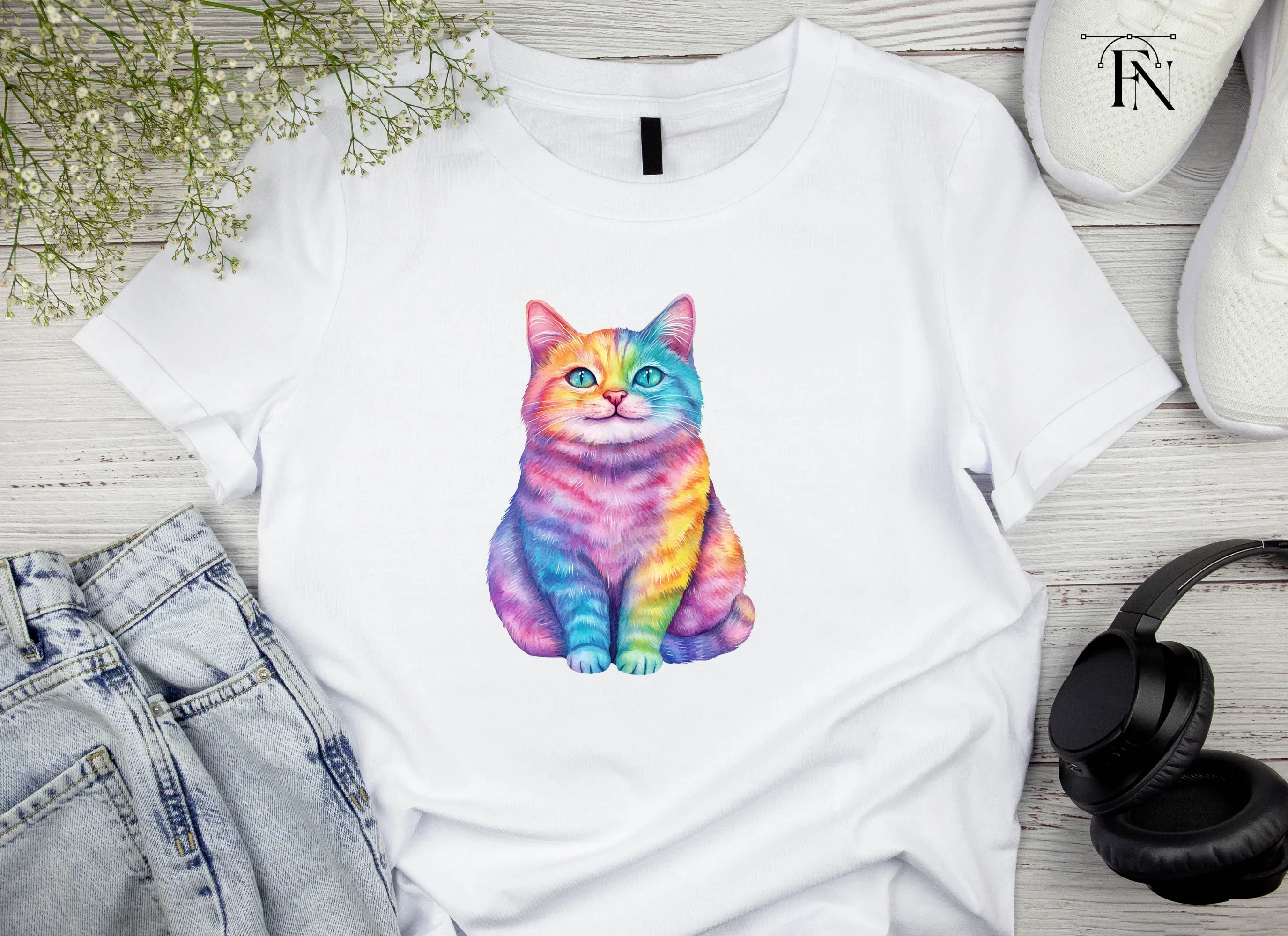 Rainbow Kittens Clipart Bundle - Image 5