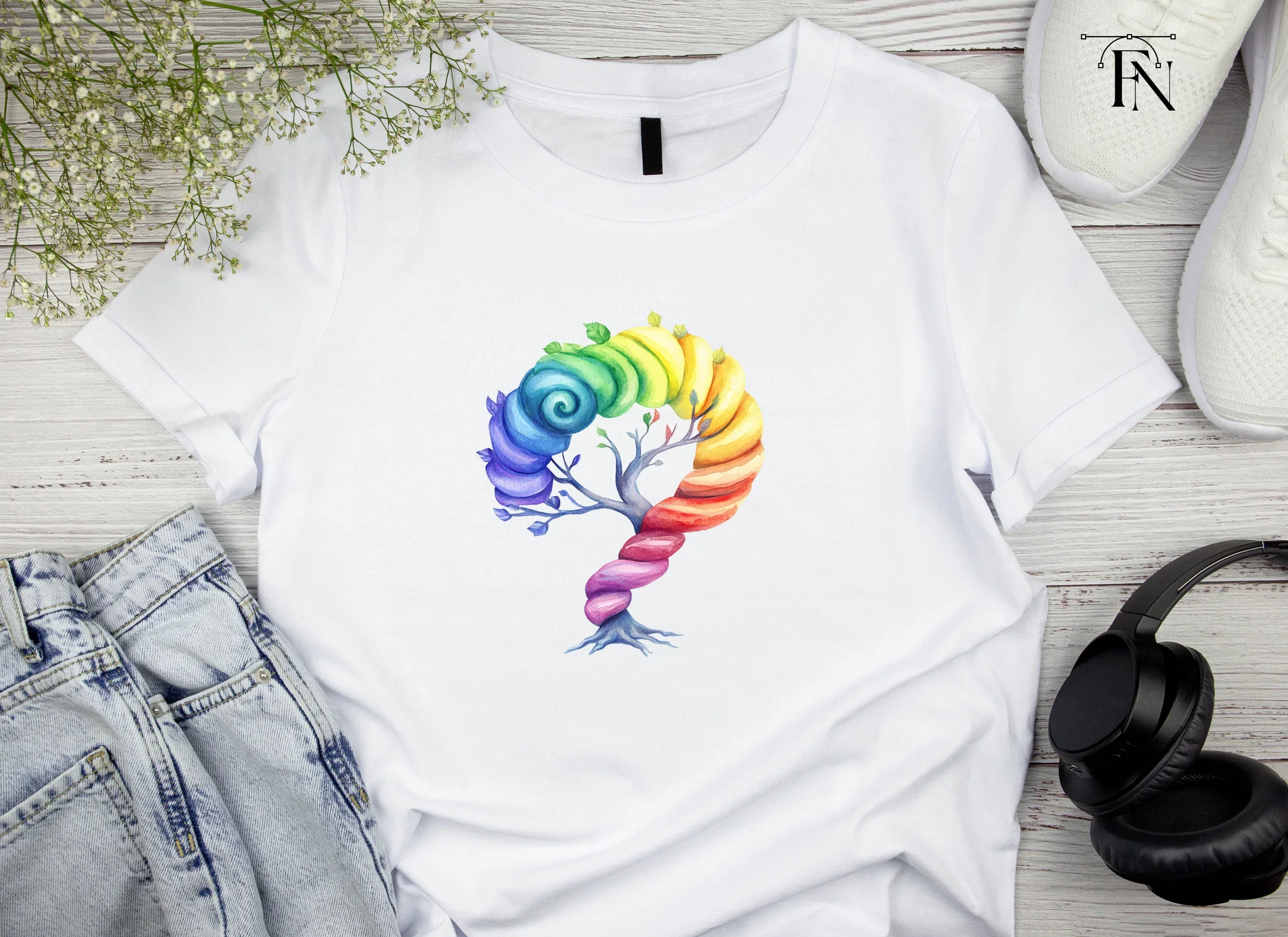 Rainbow Tree Question Mark Clipart Bundle - Image 4