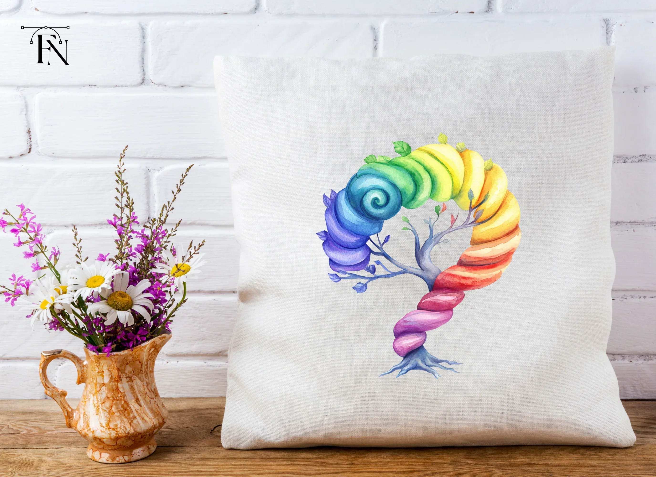 Rainbow Tree Question Mark Clipart Bundle - Image 5