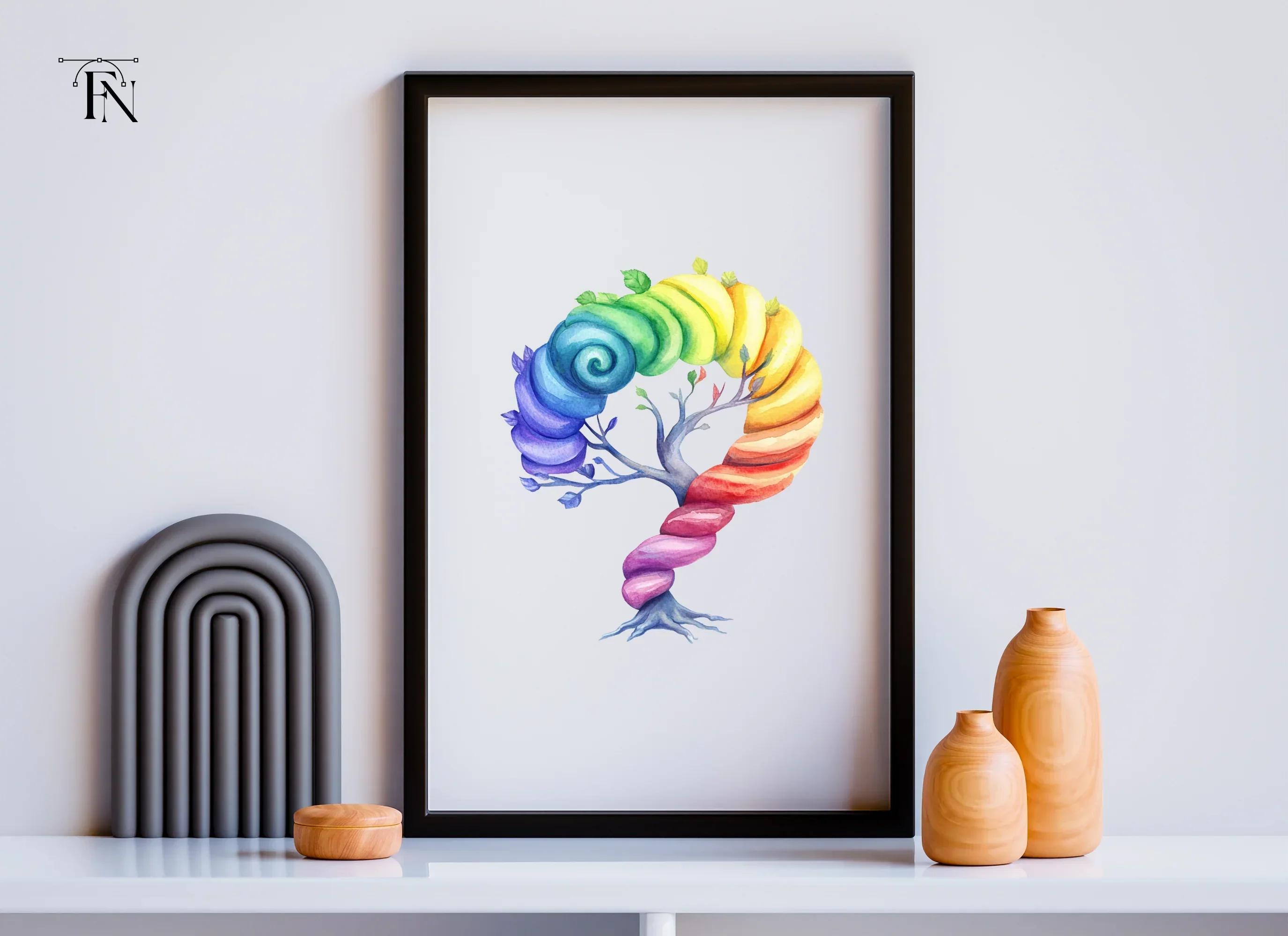 Rainbow Tree Question Mark Clipart Bundle - Image 6