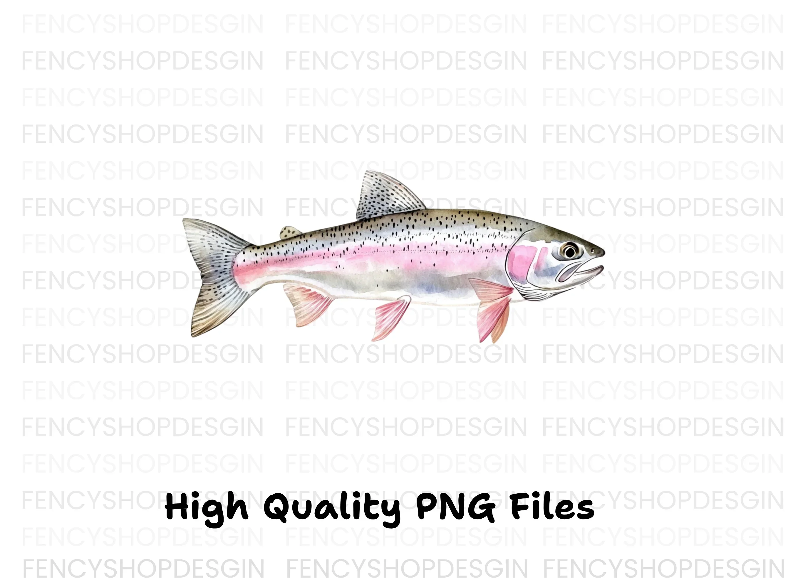 Rainbow Trout Fish Clipart Bundle - Image 3