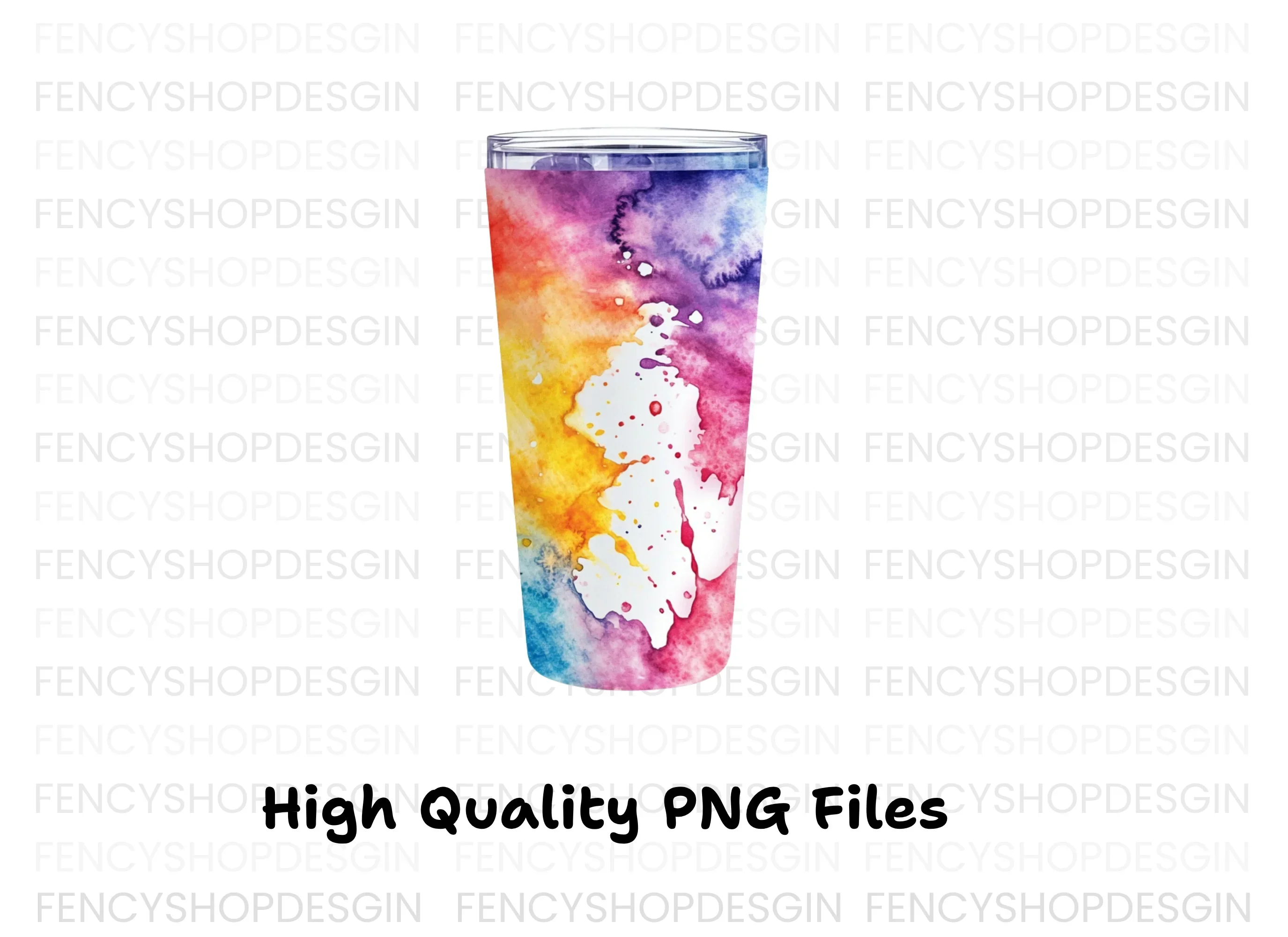 Rainbow Tumbler Clipart Bundle - Image 2