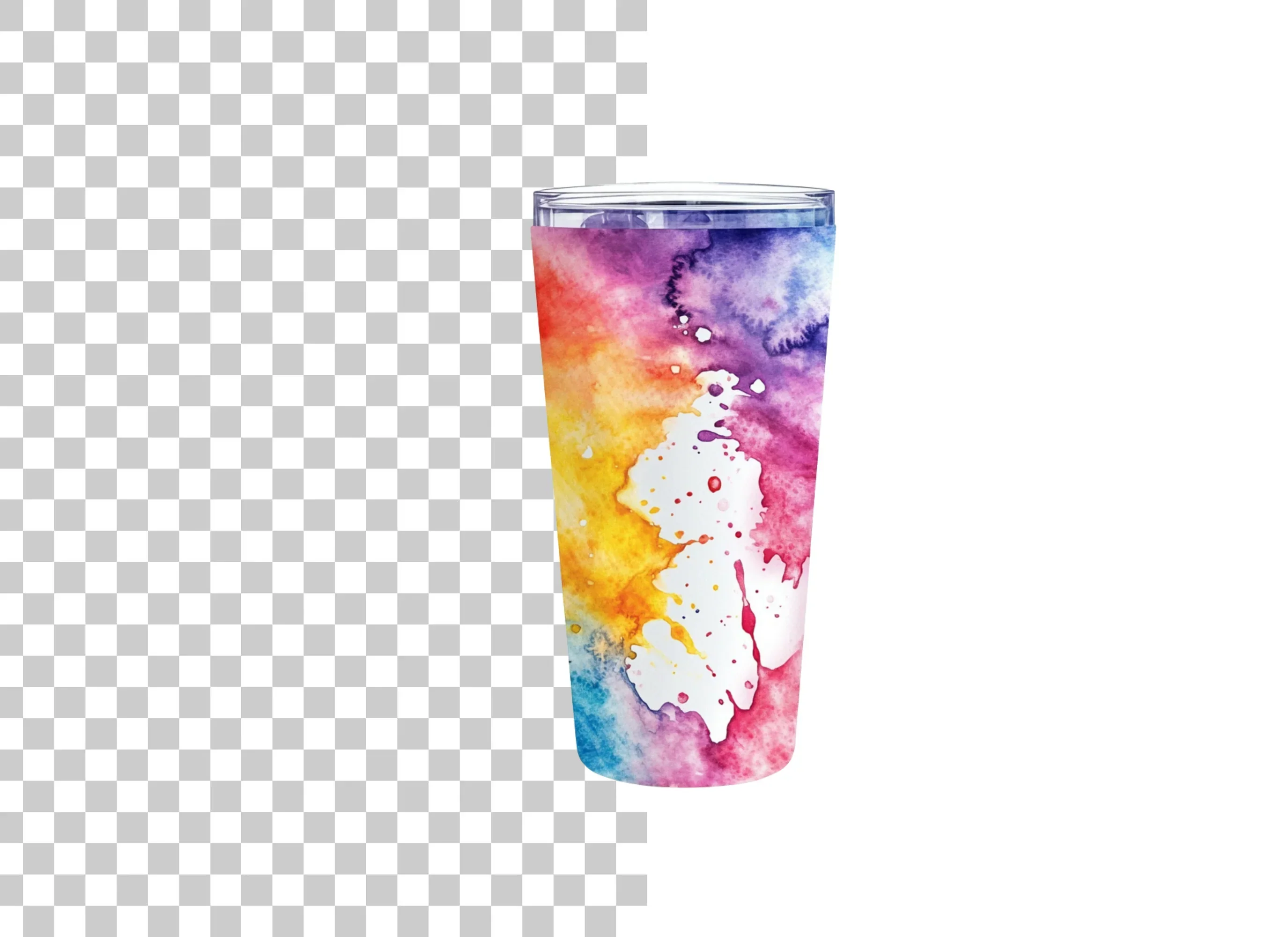 Rainbow Tumbler Clipart Bundle - Image 6