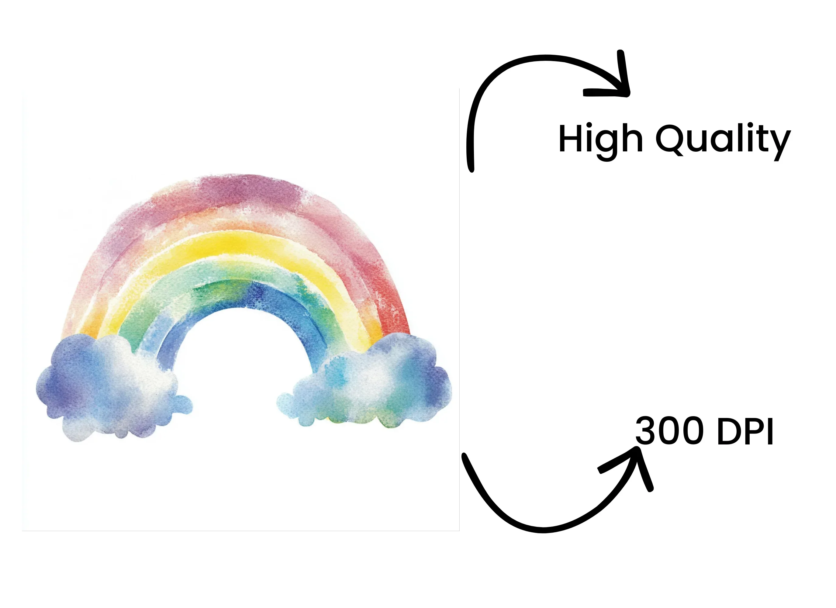 Rainbows and Clouds Clipart Bundle - Image 4