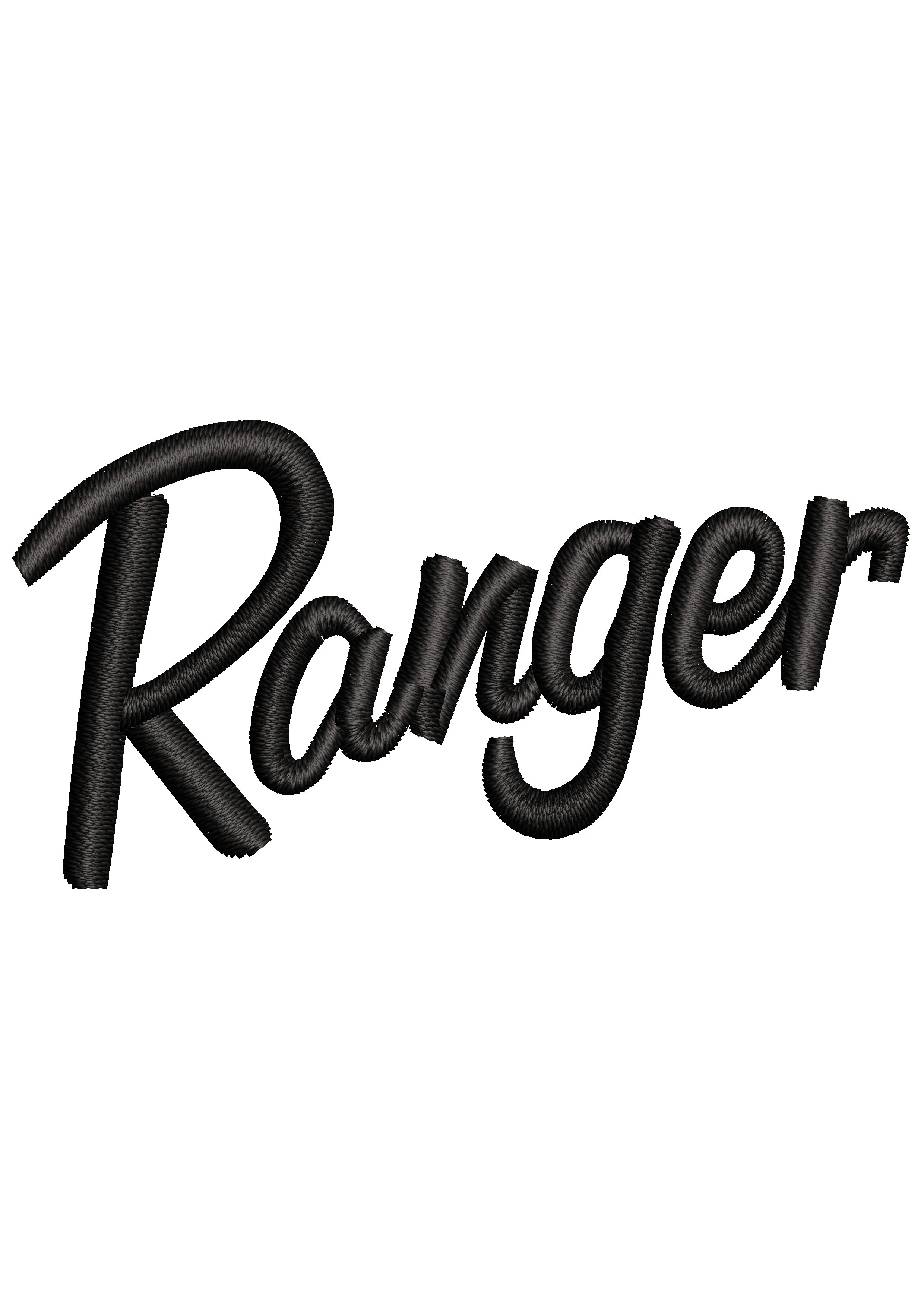 Ranger Embroidery Design