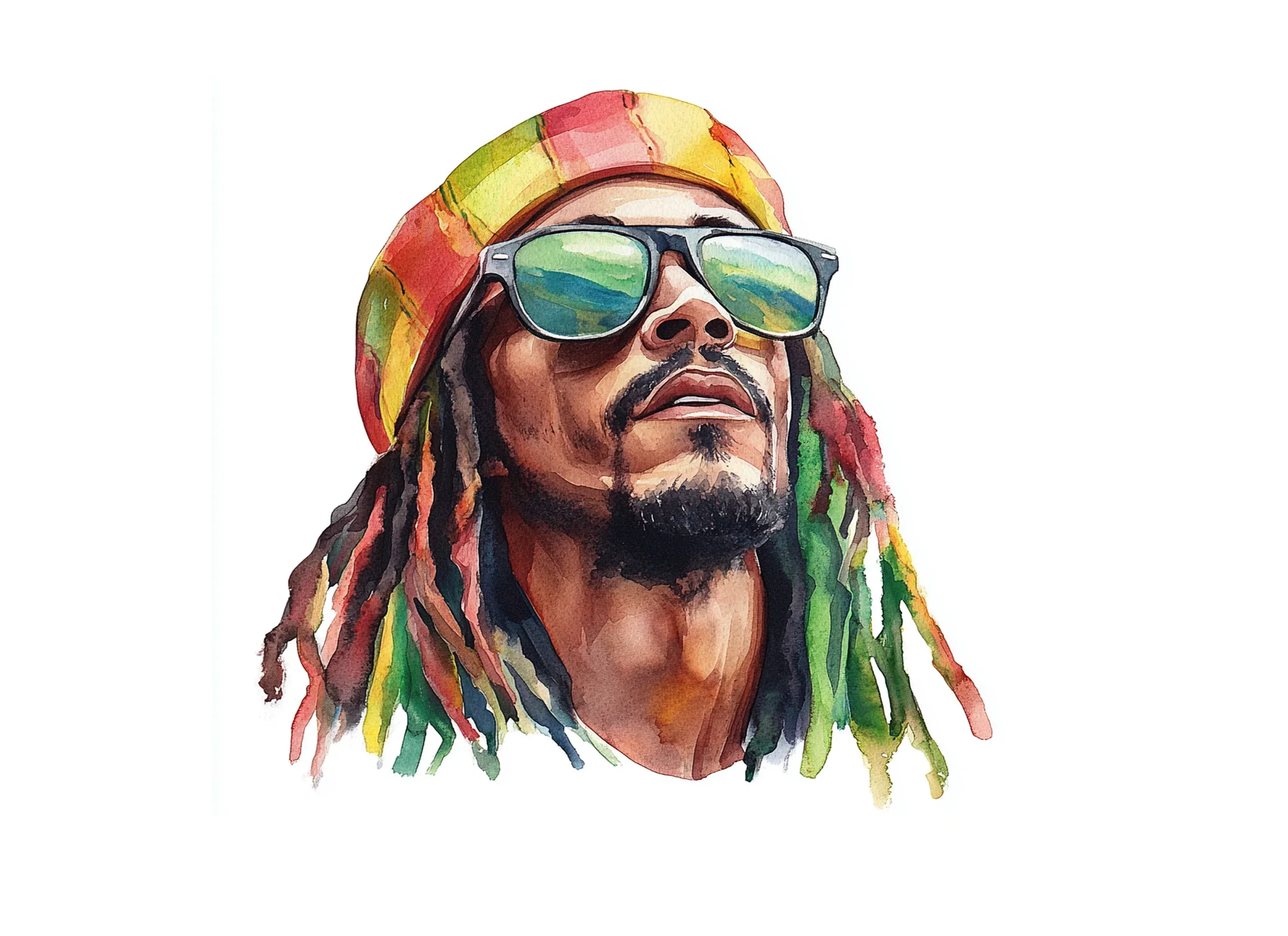 Rasta Man Clipart Bundle - Image 2