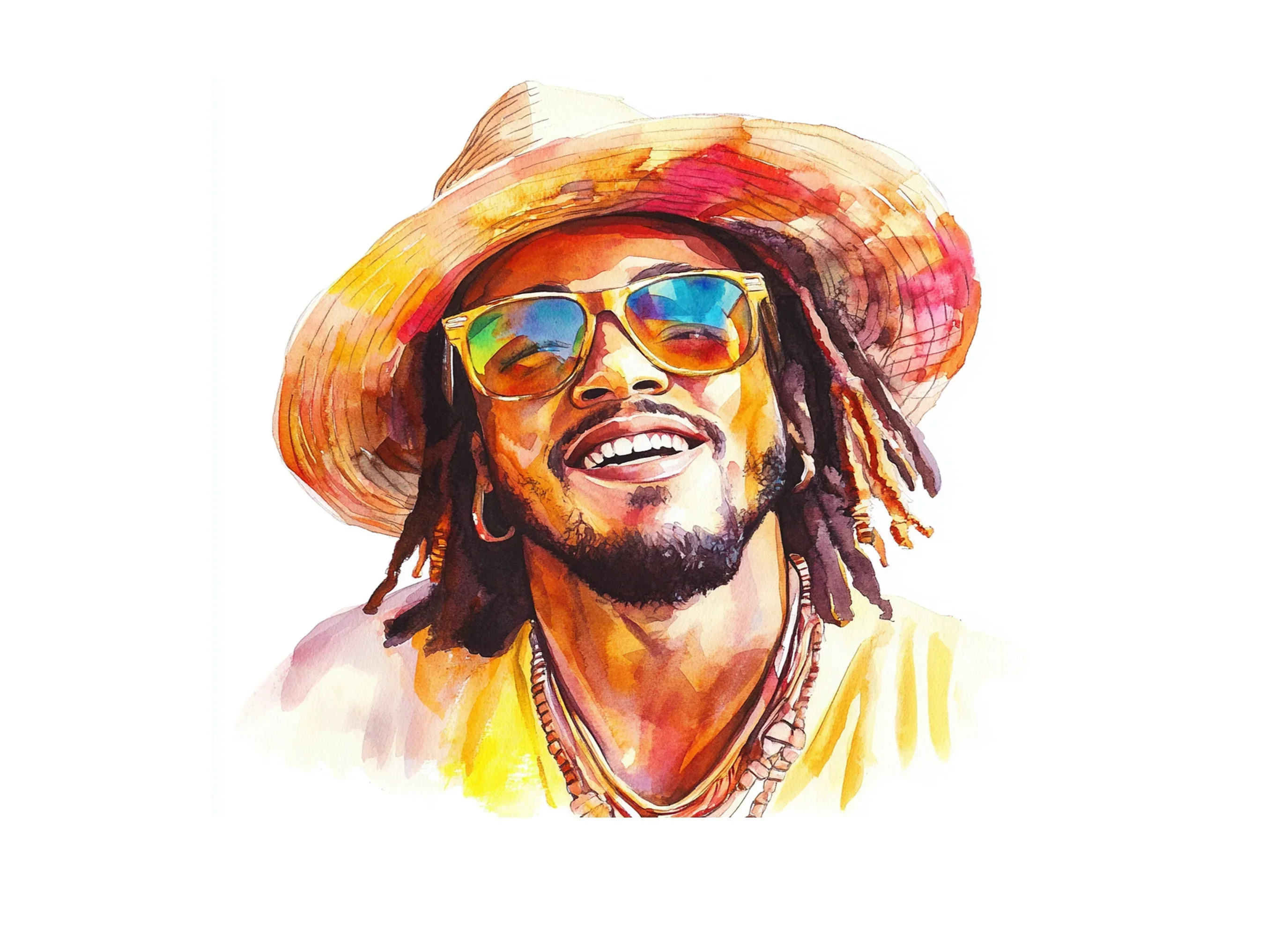 Rasta Man Clipart Bundle - Image 3