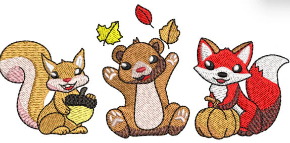 Rats Embroidery Design