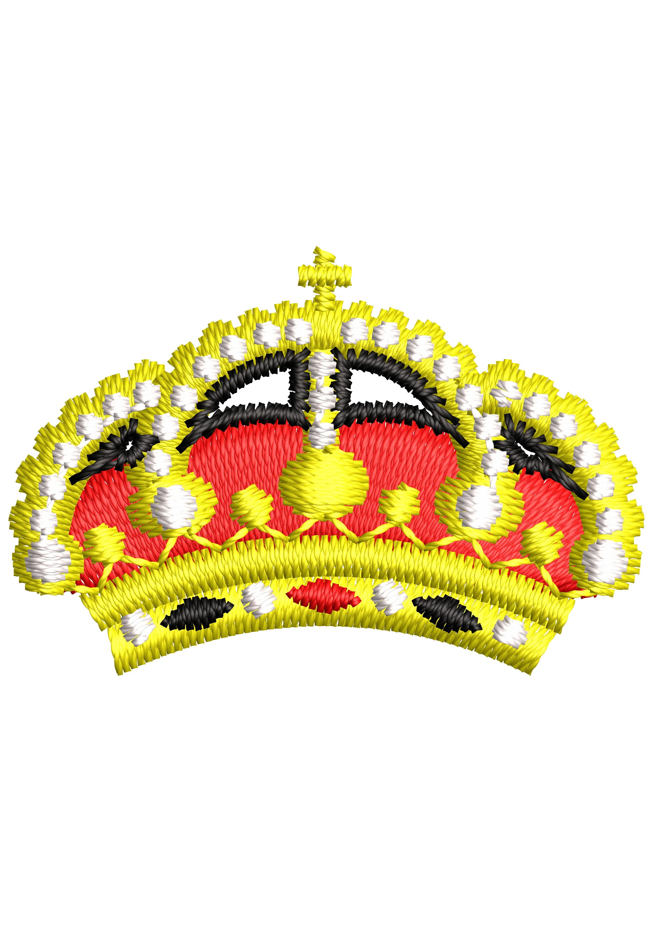 Rb Crown Embroidery Design