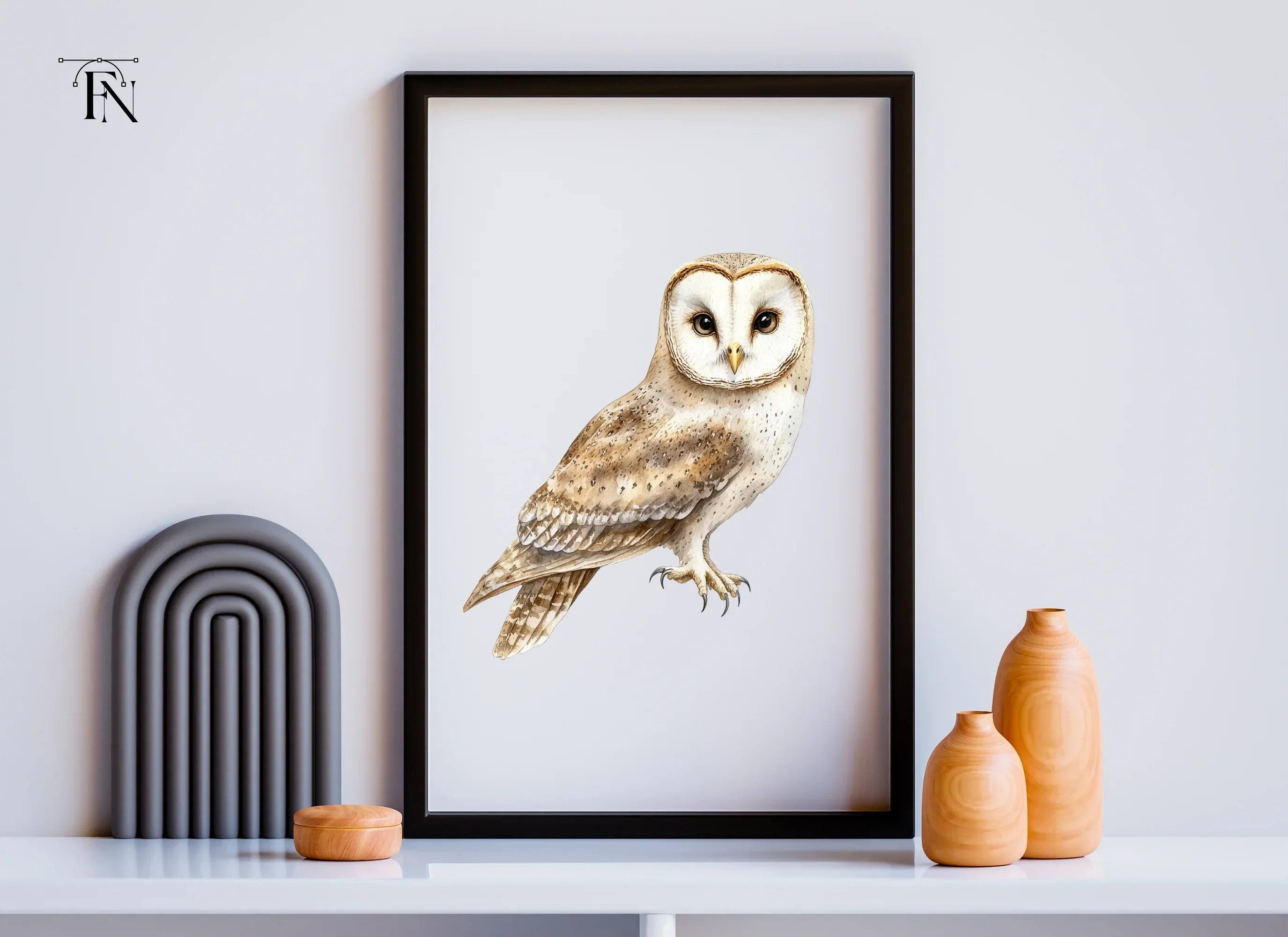 Realistic Barn Owl Clipart Bundle - Image 6