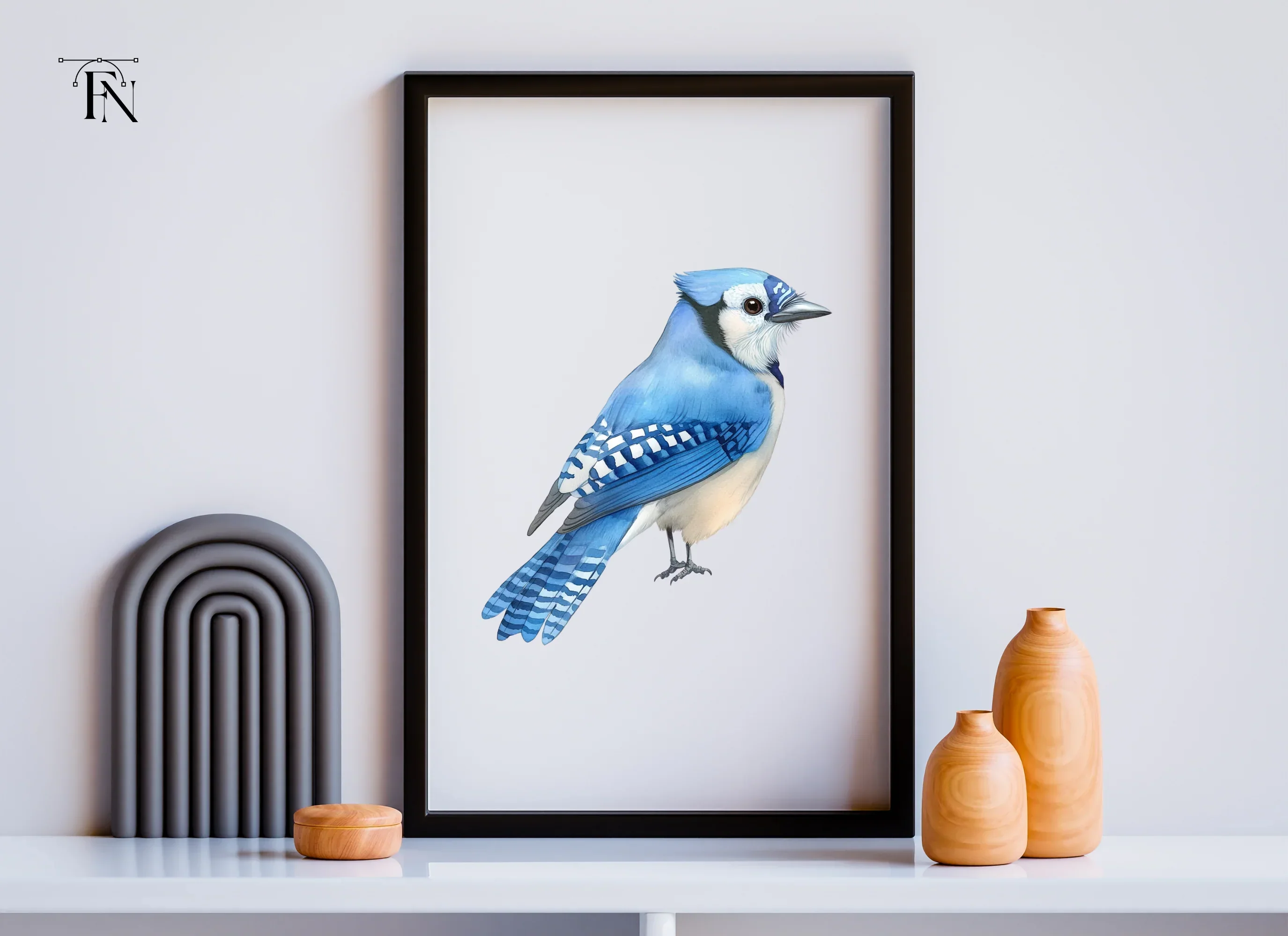 Realistic Blue Jay Bird Clipart Bundle - Image 6