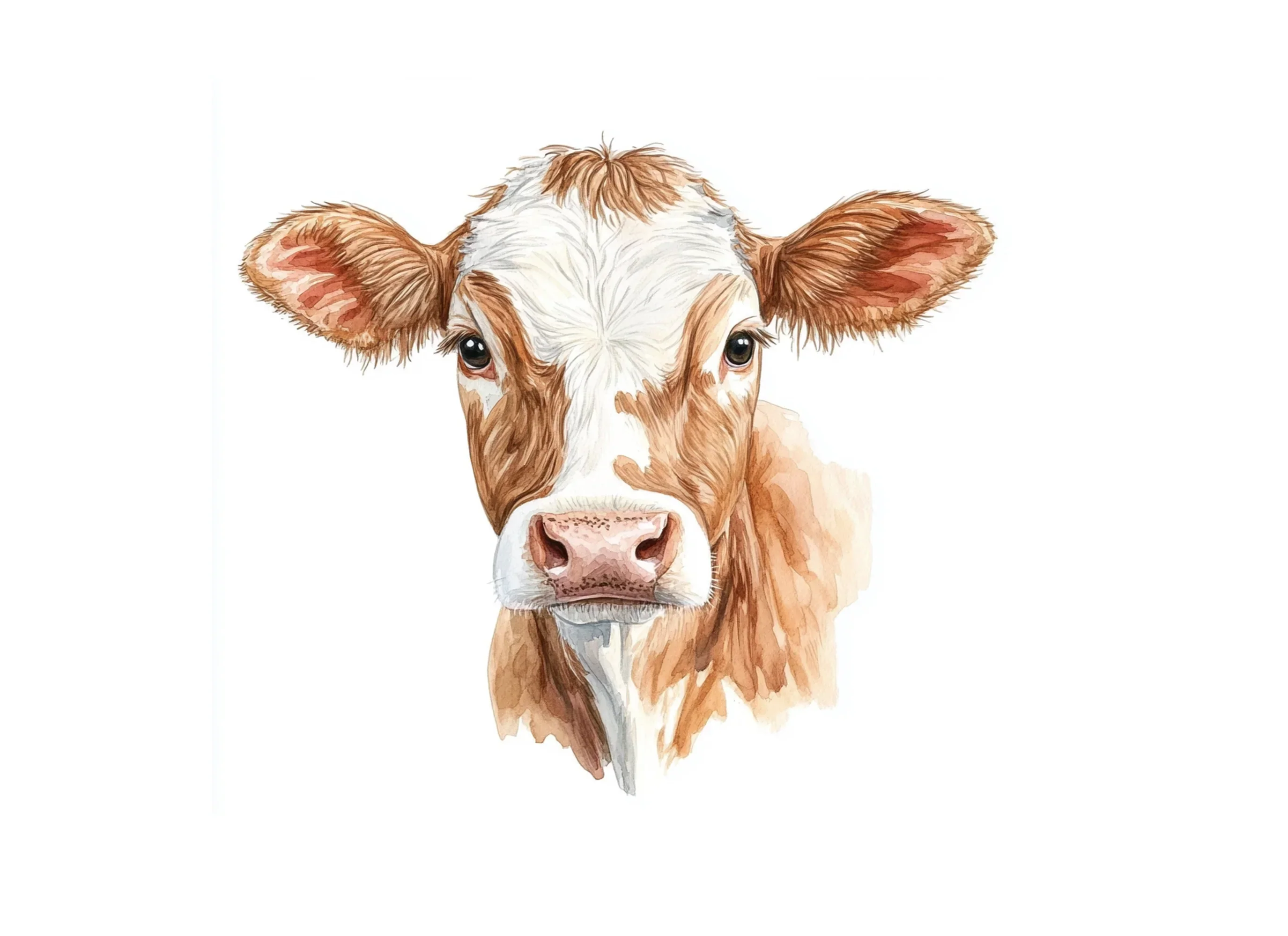 Realistic Cow Faces Clipart Bundle - Image 2