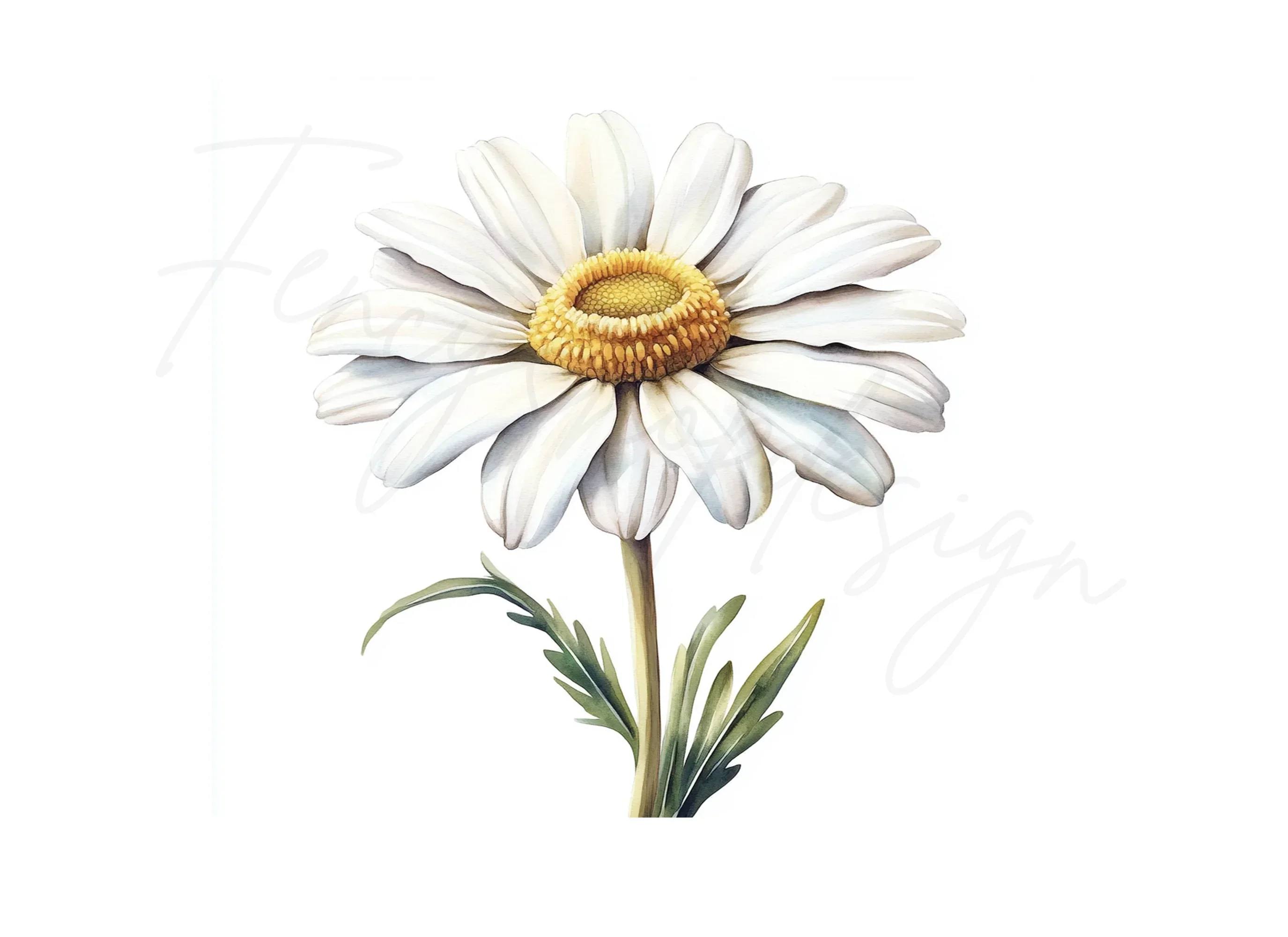 Realistic Daisy Flower Clipart Bundle - Image 3