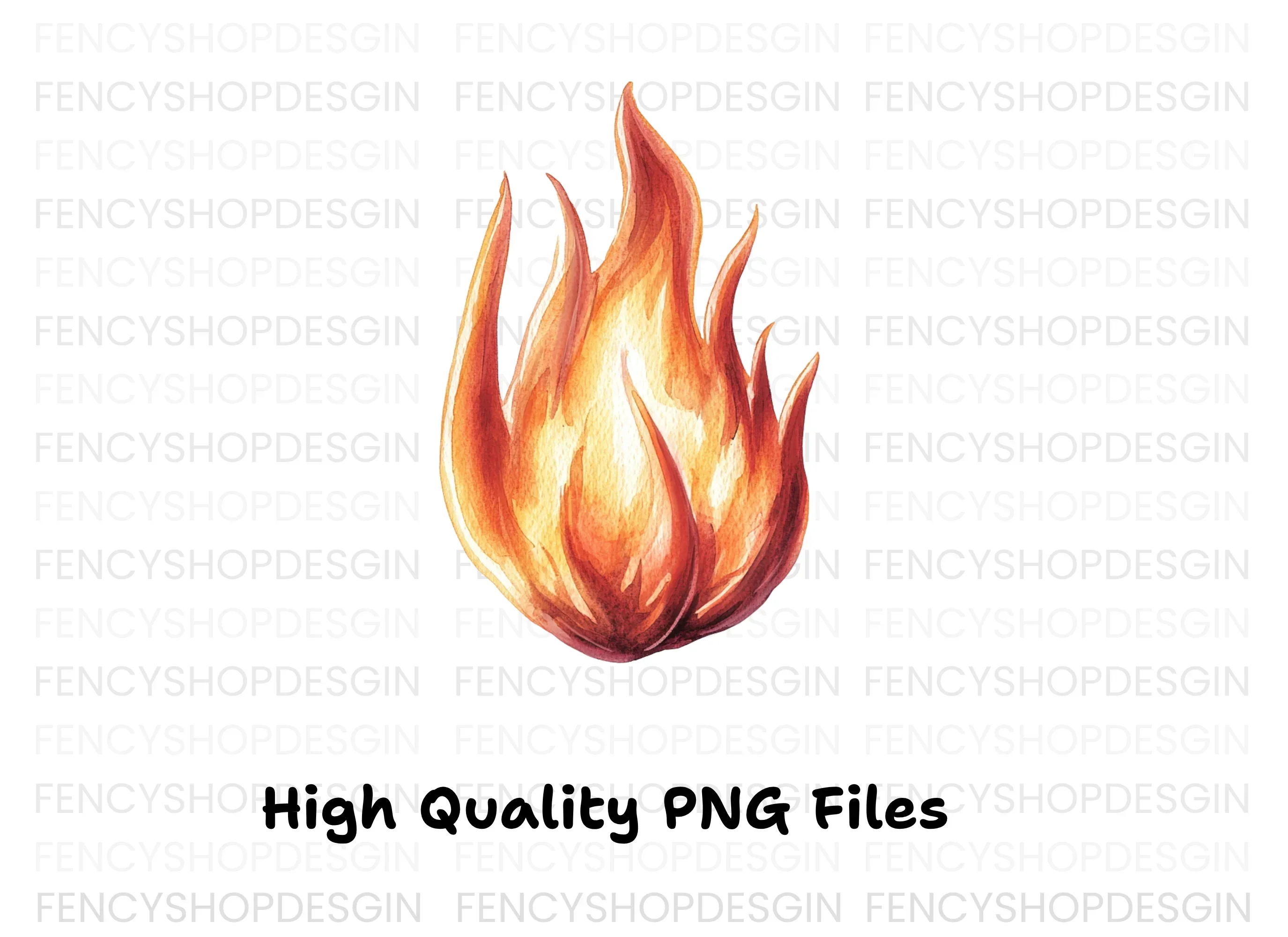 Realistic Fire Flame Clipart Bundle - Image 3