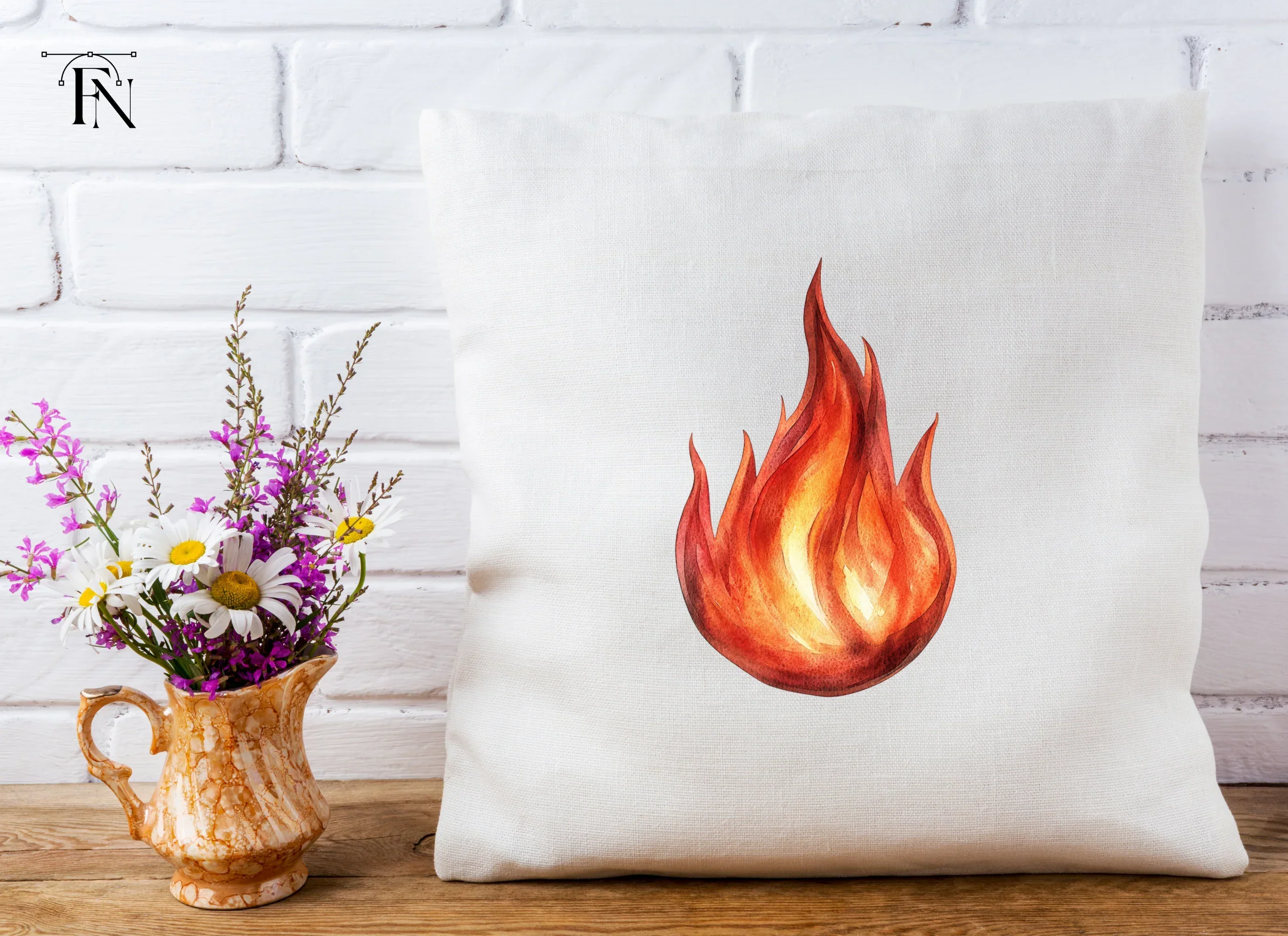 Realistic Fire Flame Clipart Bundle - Image 5