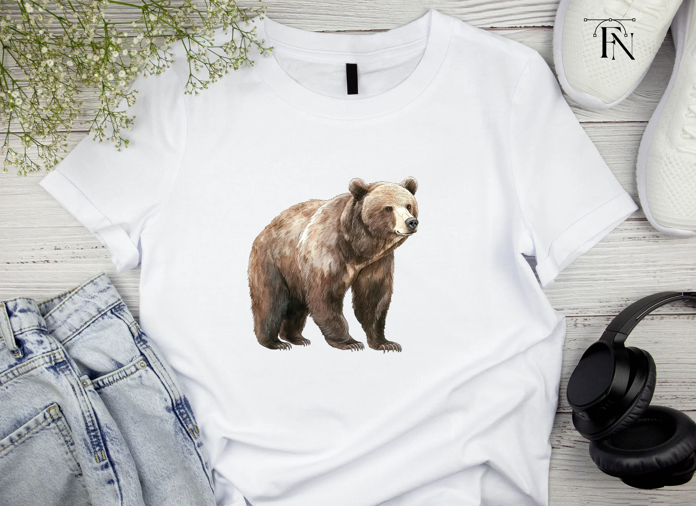 Realistic Grizzly Bear Clipart Bundle - Image 4