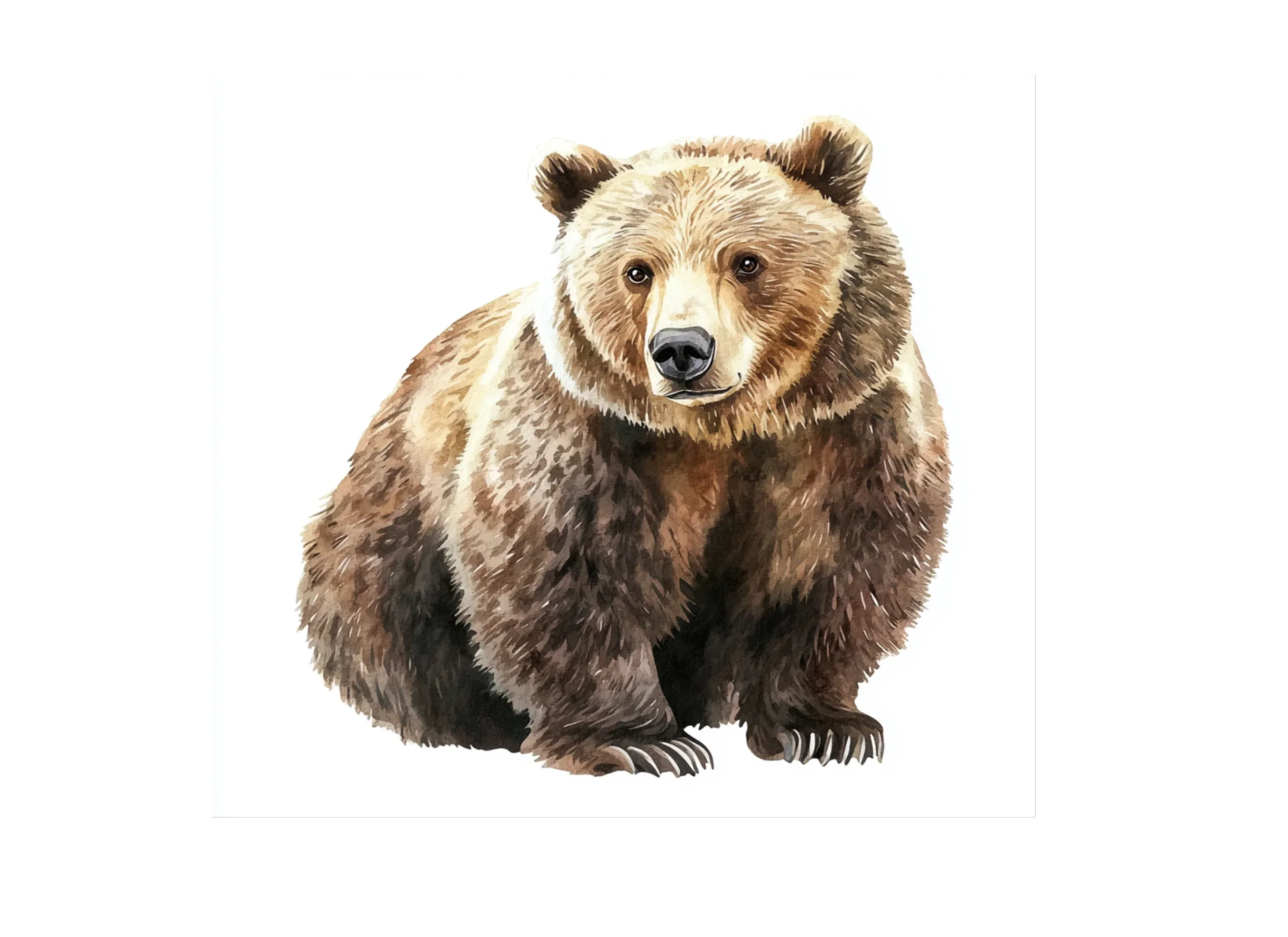 Realistic Grizzly Bear Clipart Bundle - Image 2