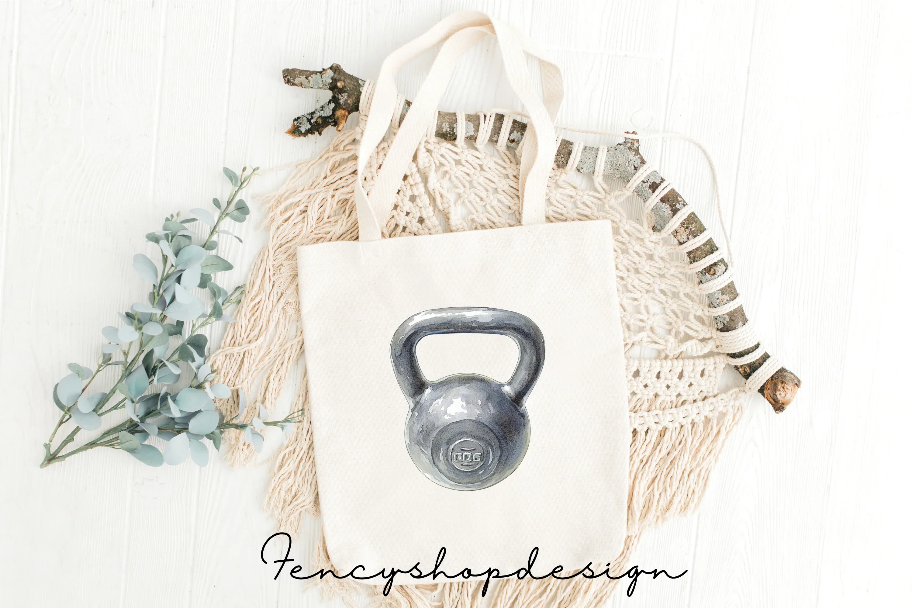 Realistic Gym Kettlebell Clipart Bundle - Image 7