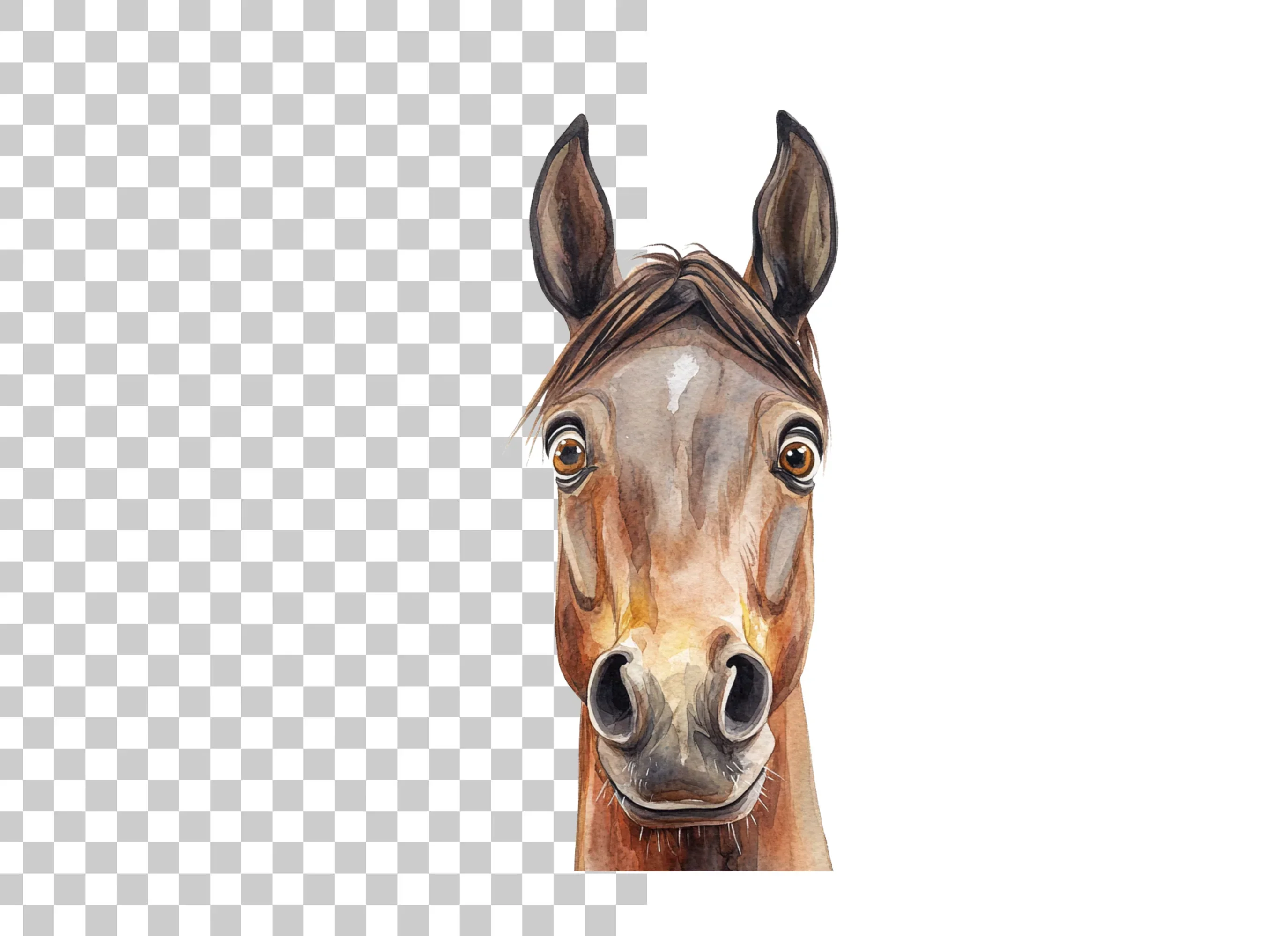 Realistic Horse Head Clipart Bundle - Image 2