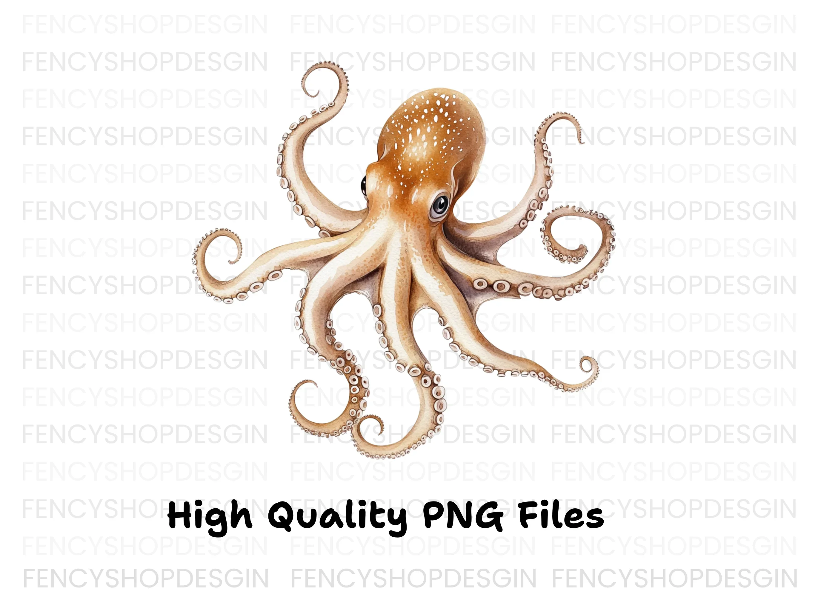 Realistic Octopus Clipart Bundle - Image 3